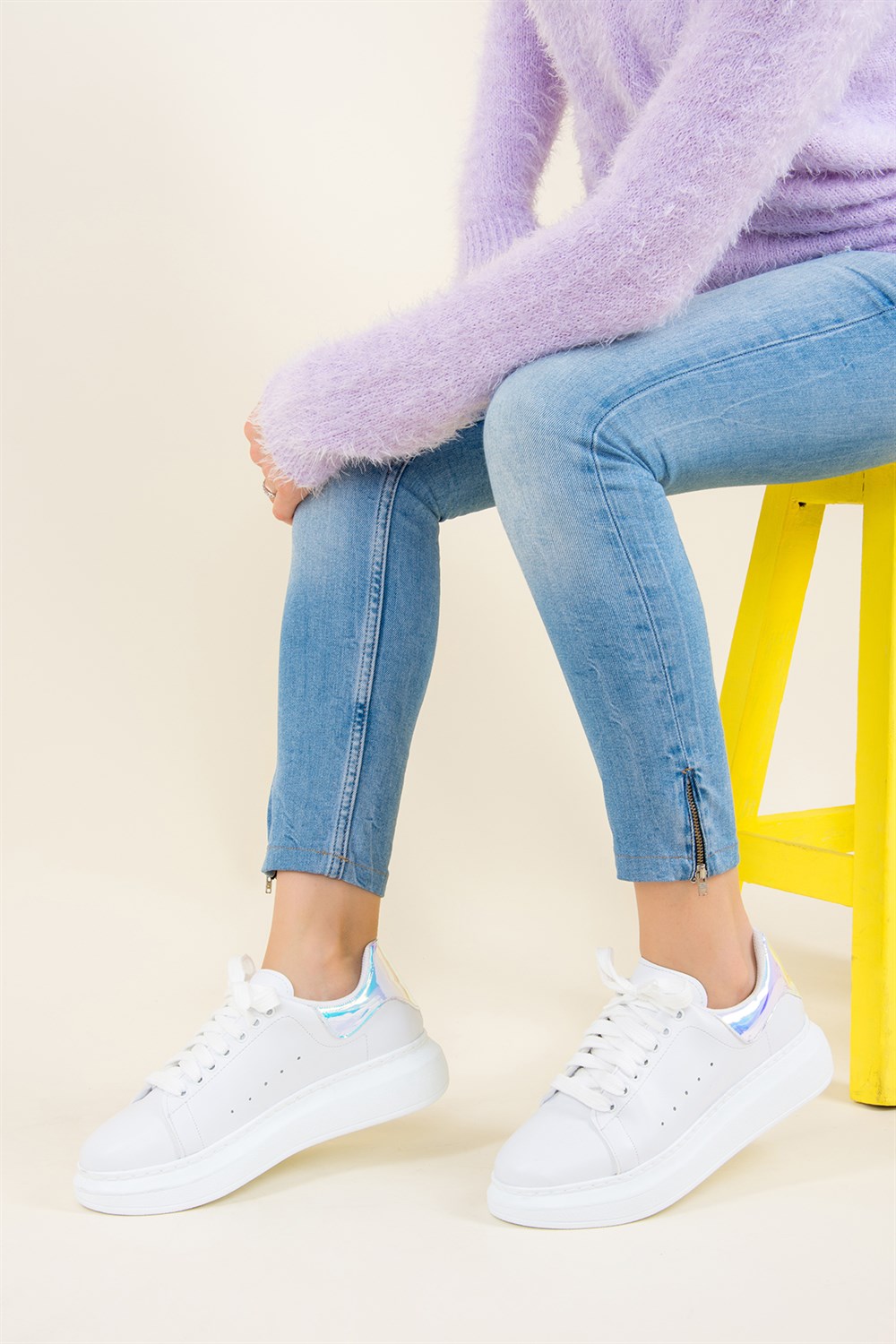 Beyaz Kadın Sneakers F270282649