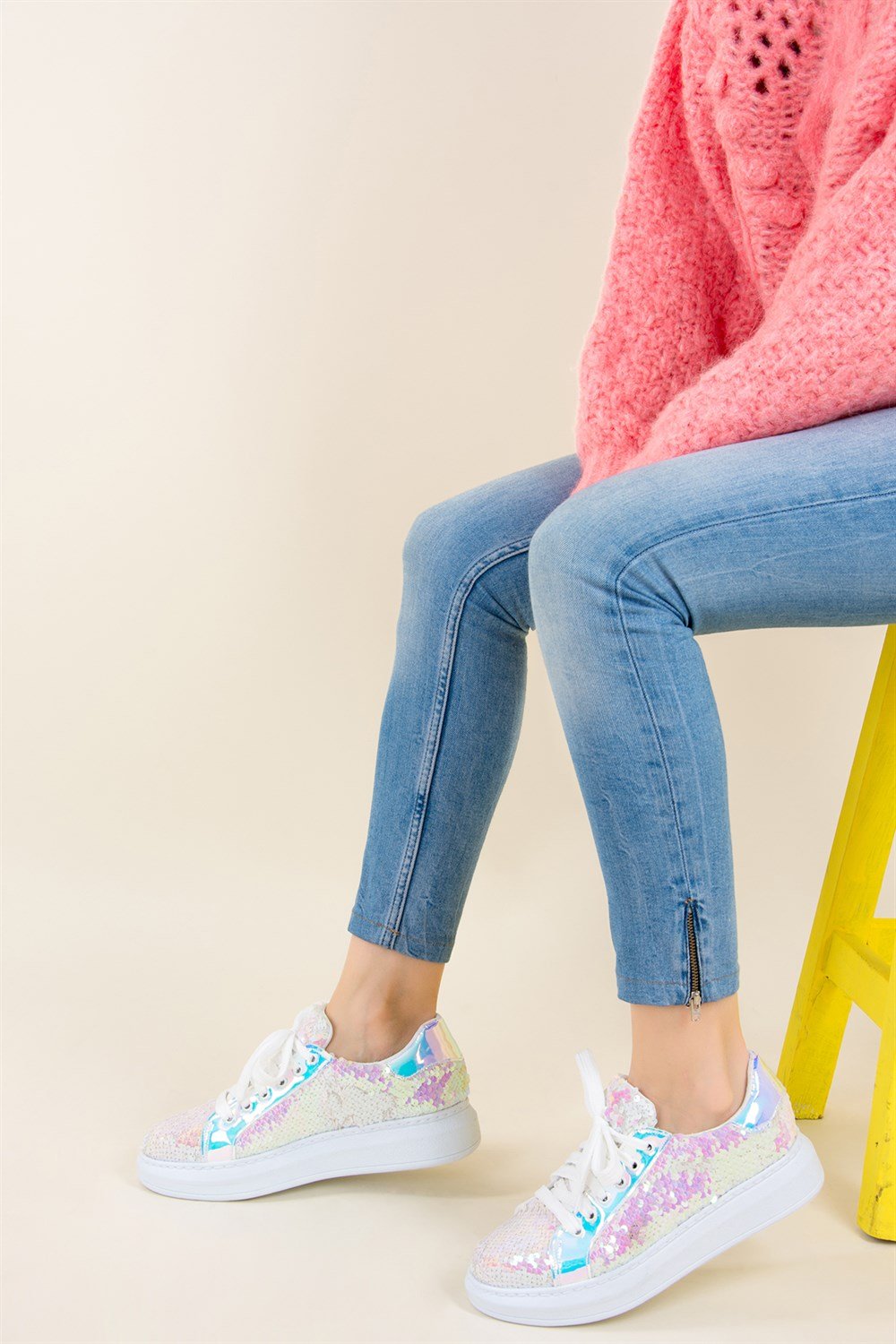 Beyaz Kadın Sneakers F270294040
