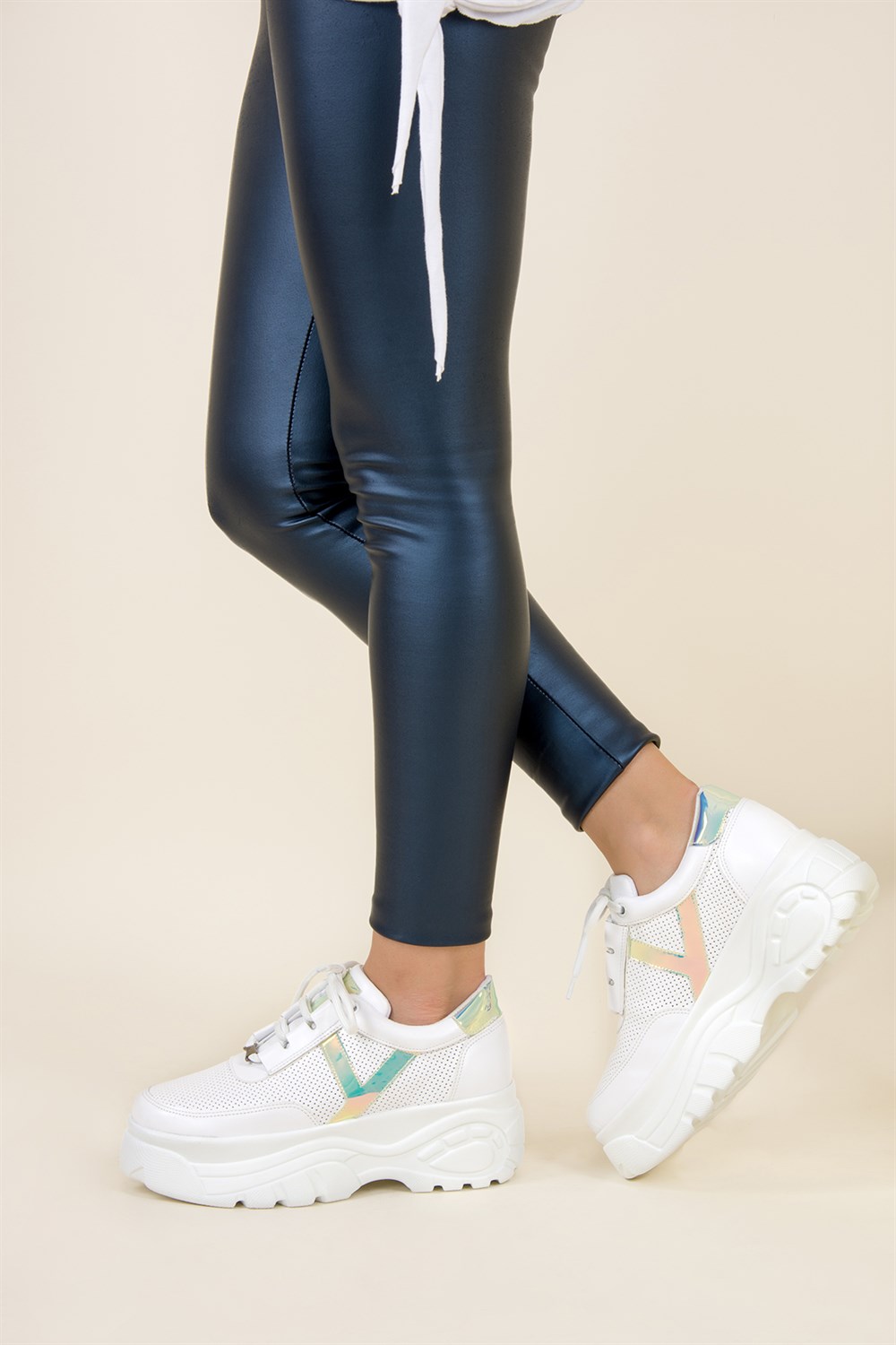 Beyaz Kadın Sneakers F444910509