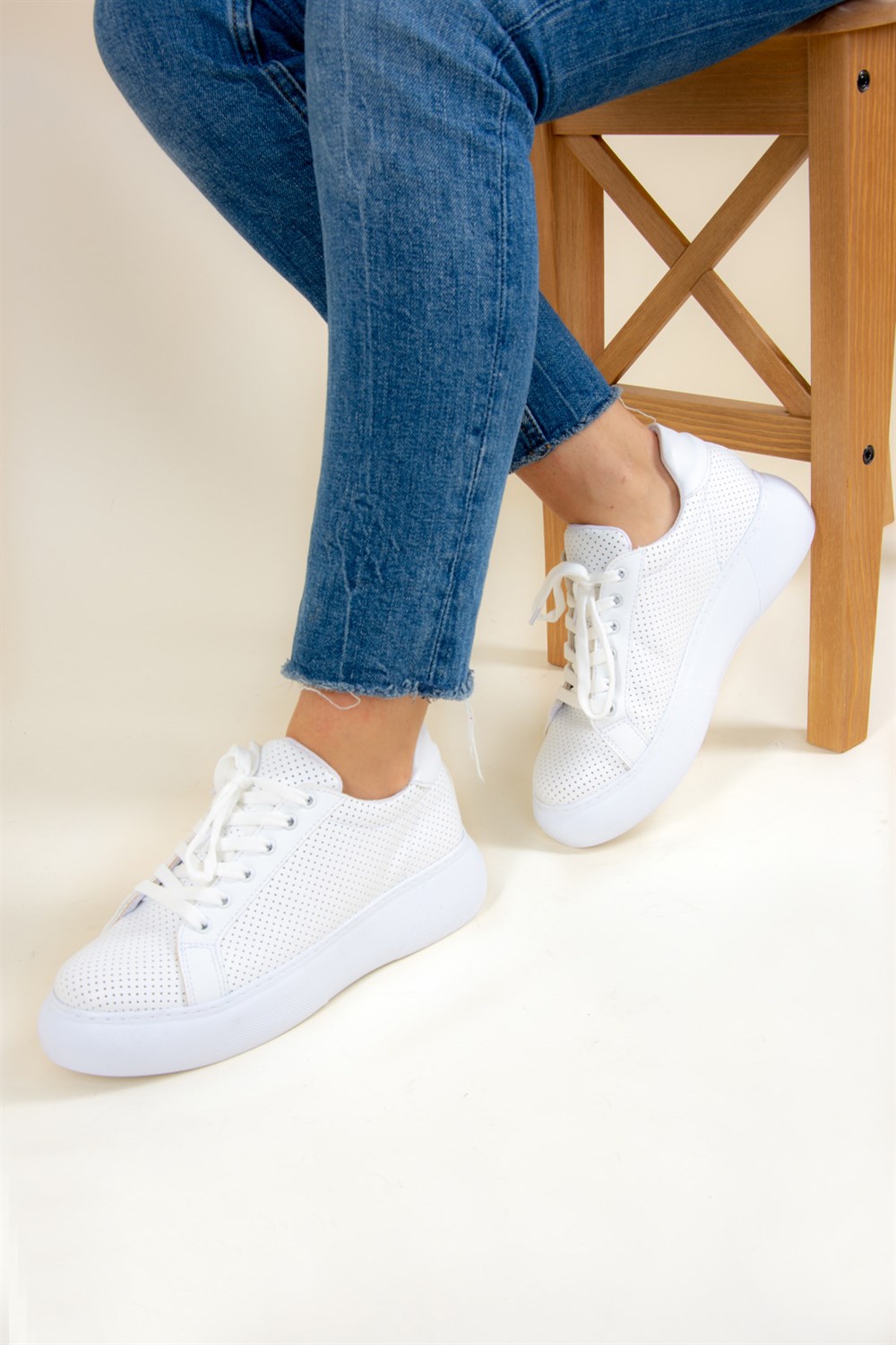 Beyaz Kadın Sneakers F583002409