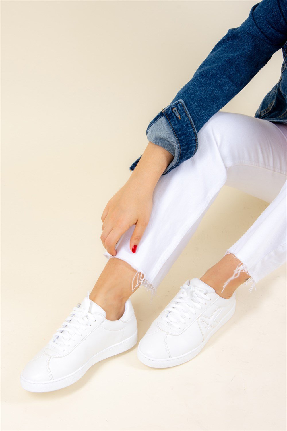 Beyaz Kadın Sneakers F615646009