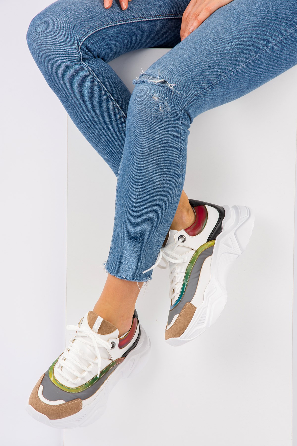 Beyaz Kadın Sneakers H820203709