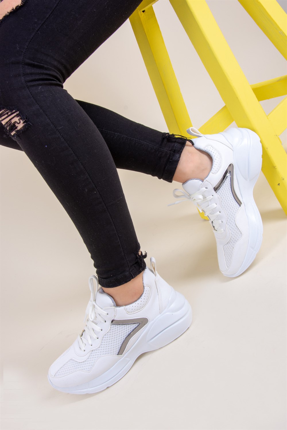 Beyaz/Platin Kadın Sneakers F288058109