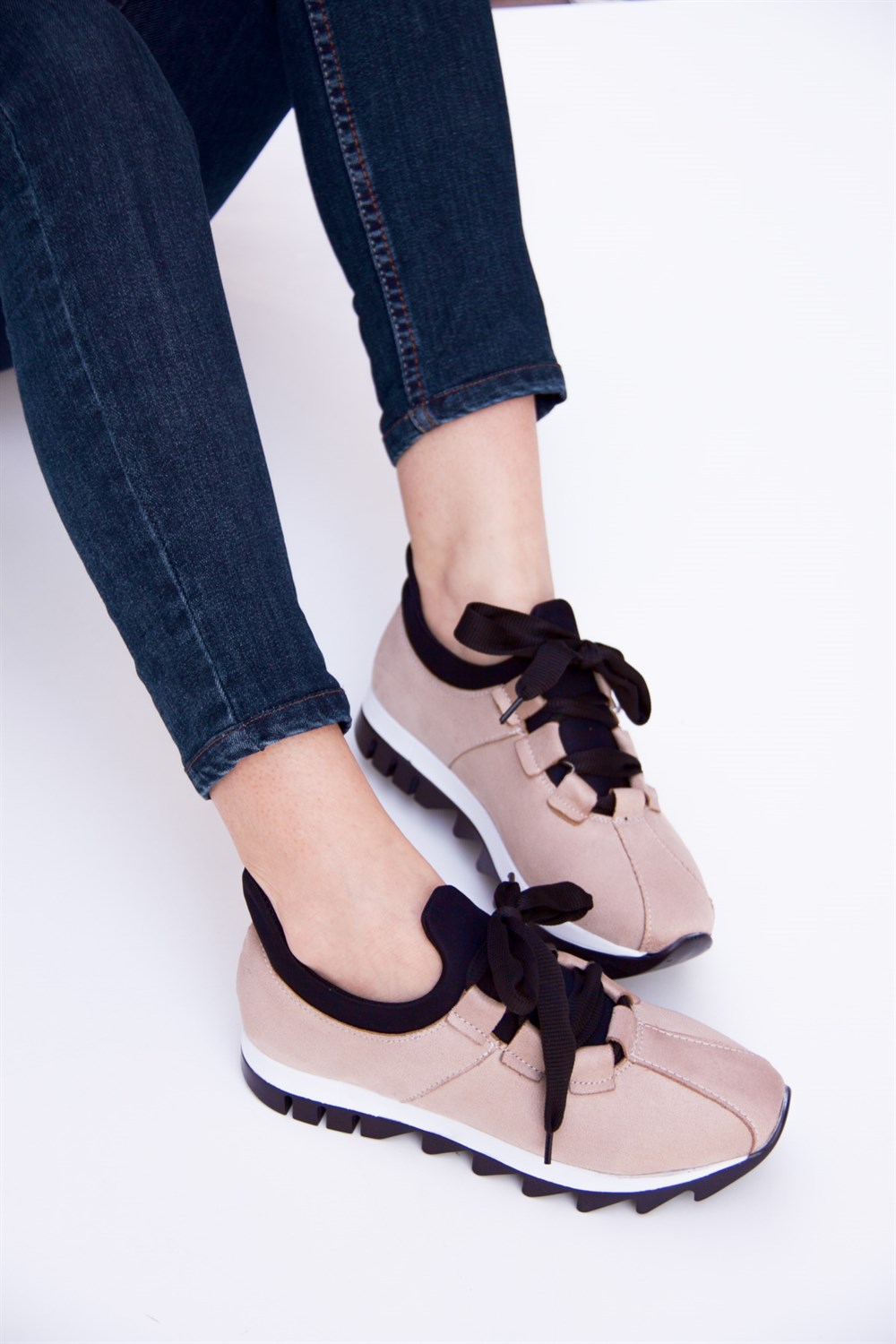 Fox Shoes Bej Kadın Sneakers D425180202