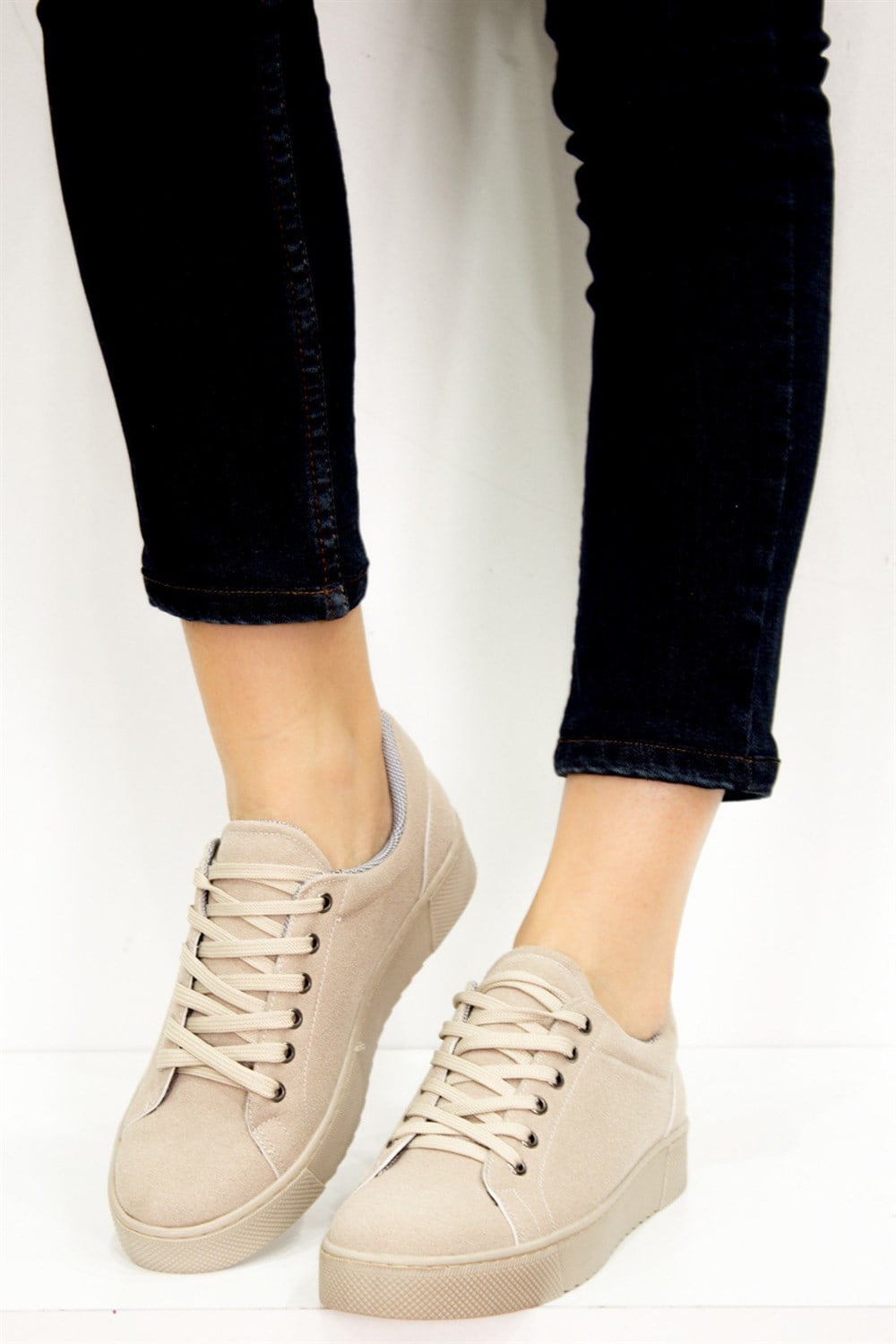 Fox Shoes Bej Kadın Sneakers D602039002