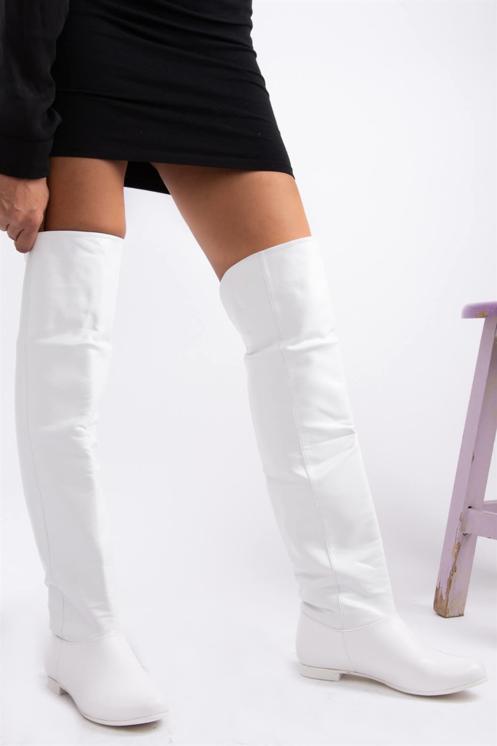 Fox Shoes Beyaz Kadın Çizme 8248025909
