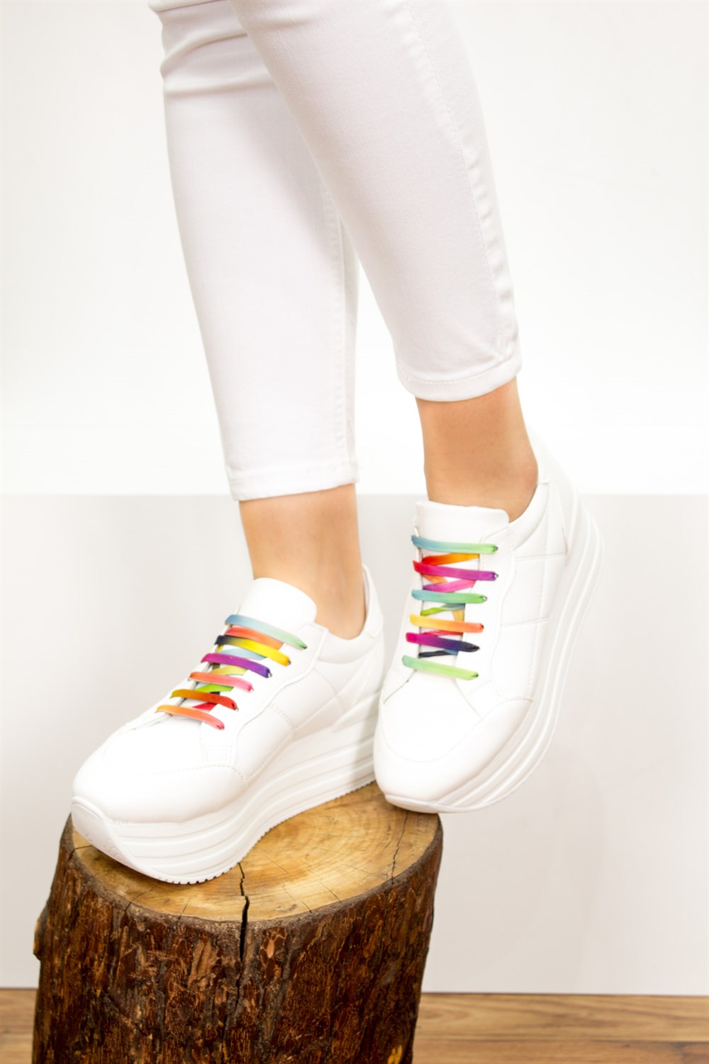 Fox Shoes Beyaz Kadın Sneakers D267380509