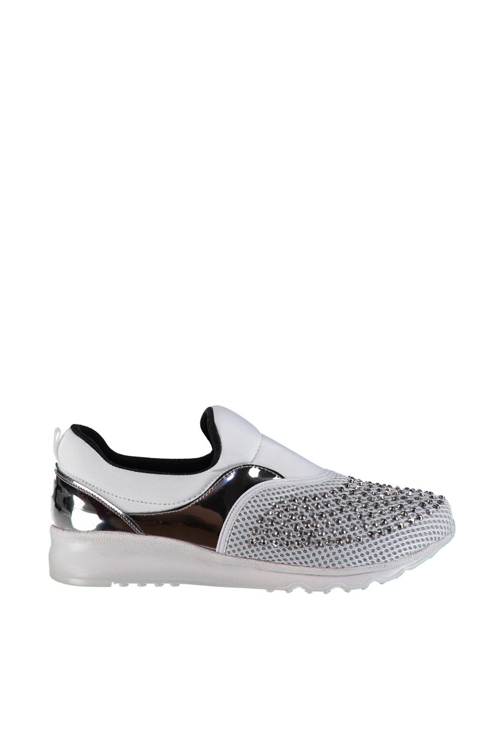 Fox Shoes Beyaz/Gümüş Kadın Sneakers D932111204