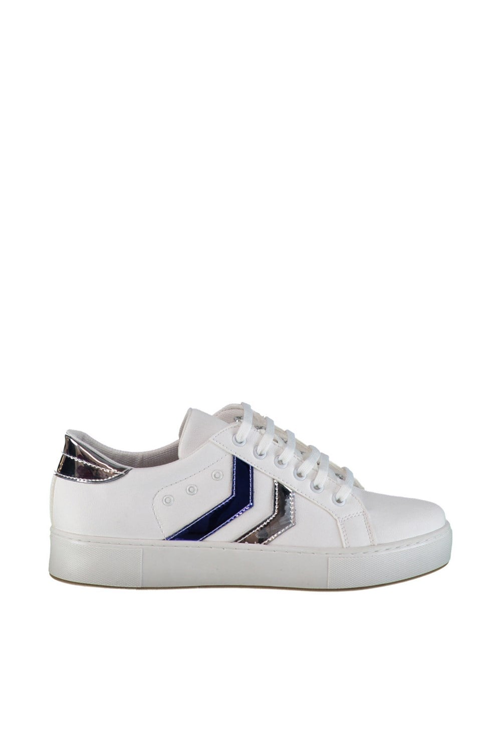 Fox Shoes Beyaz/Lame/Mavi Kadın Sneakers D374005909