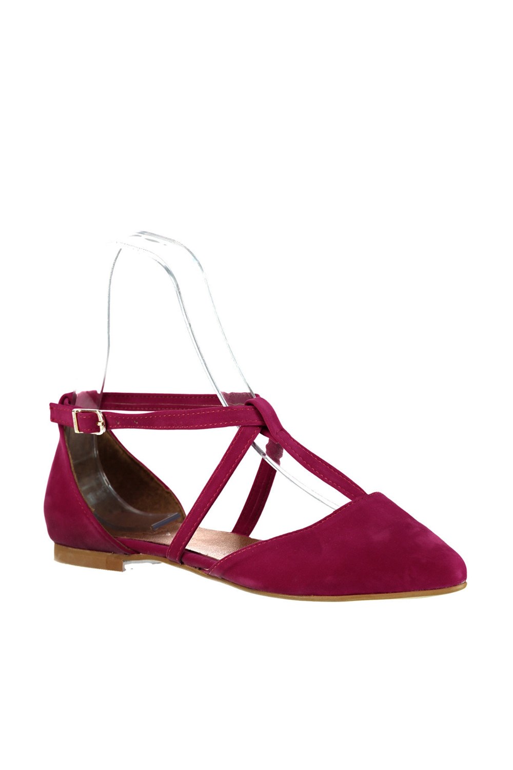 Fox Shoes Fuşya Kadın Babet D726537302