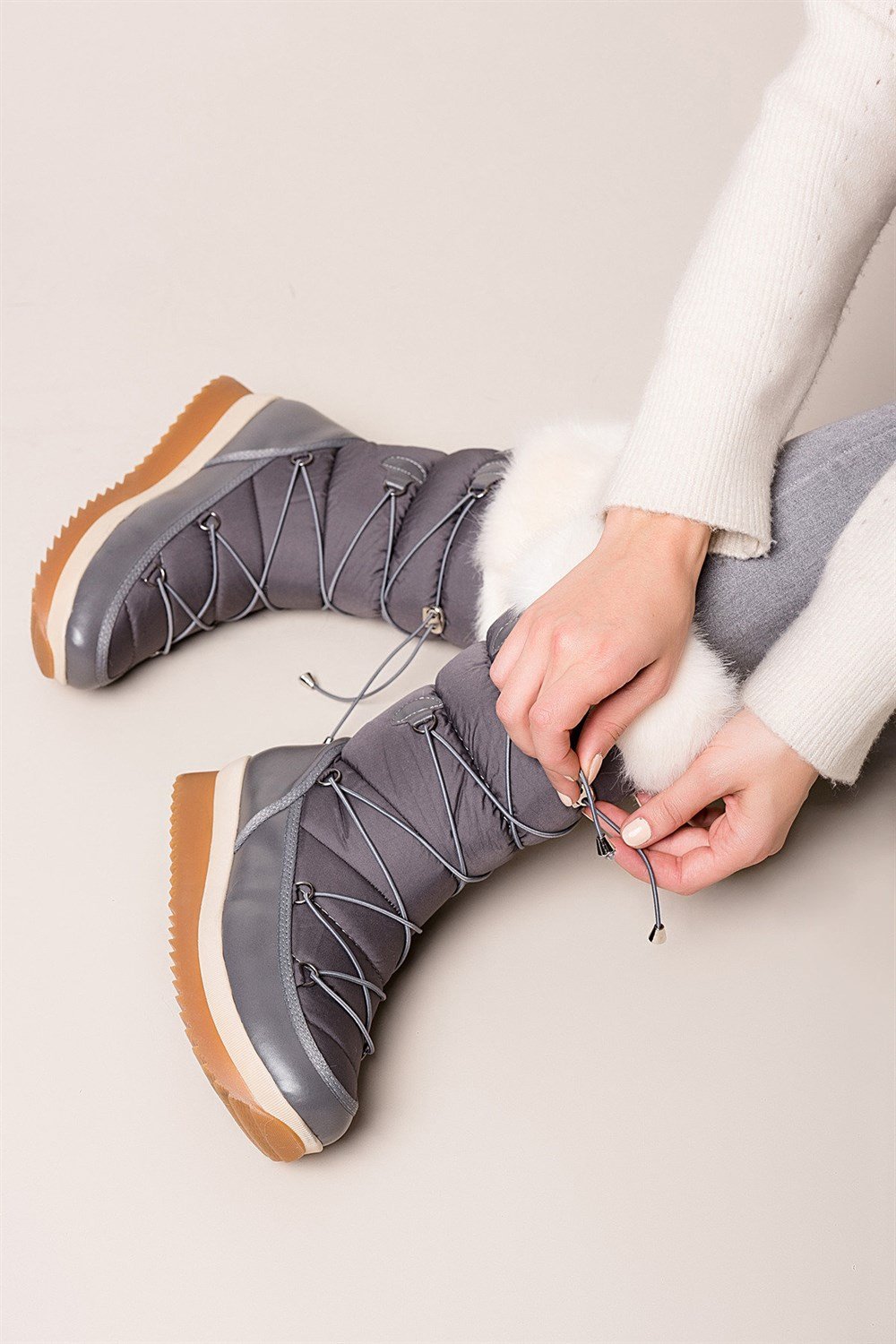 Fox Shoes Gri Kadın Bot C476024604