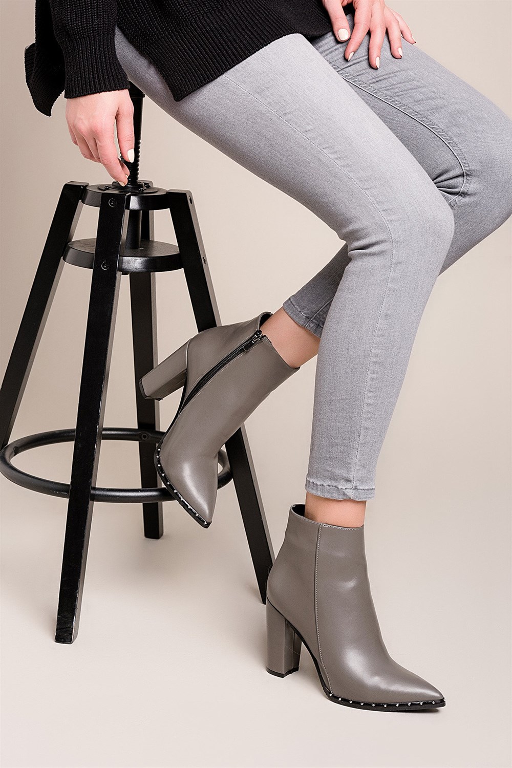 Fox Shoes Gri Kadın Bot C922501209