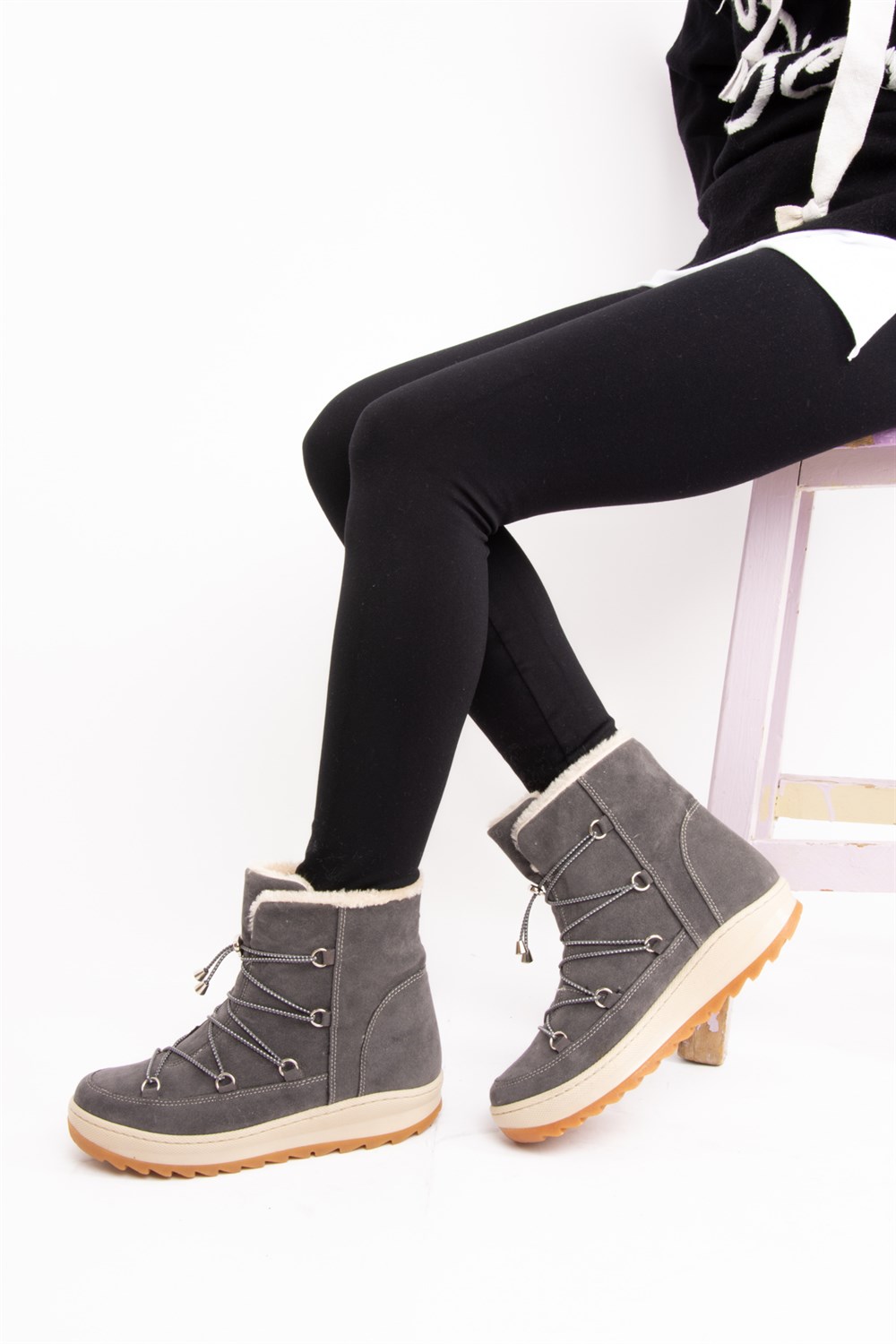Fox Shoes Gri Kadın Bot E476031002