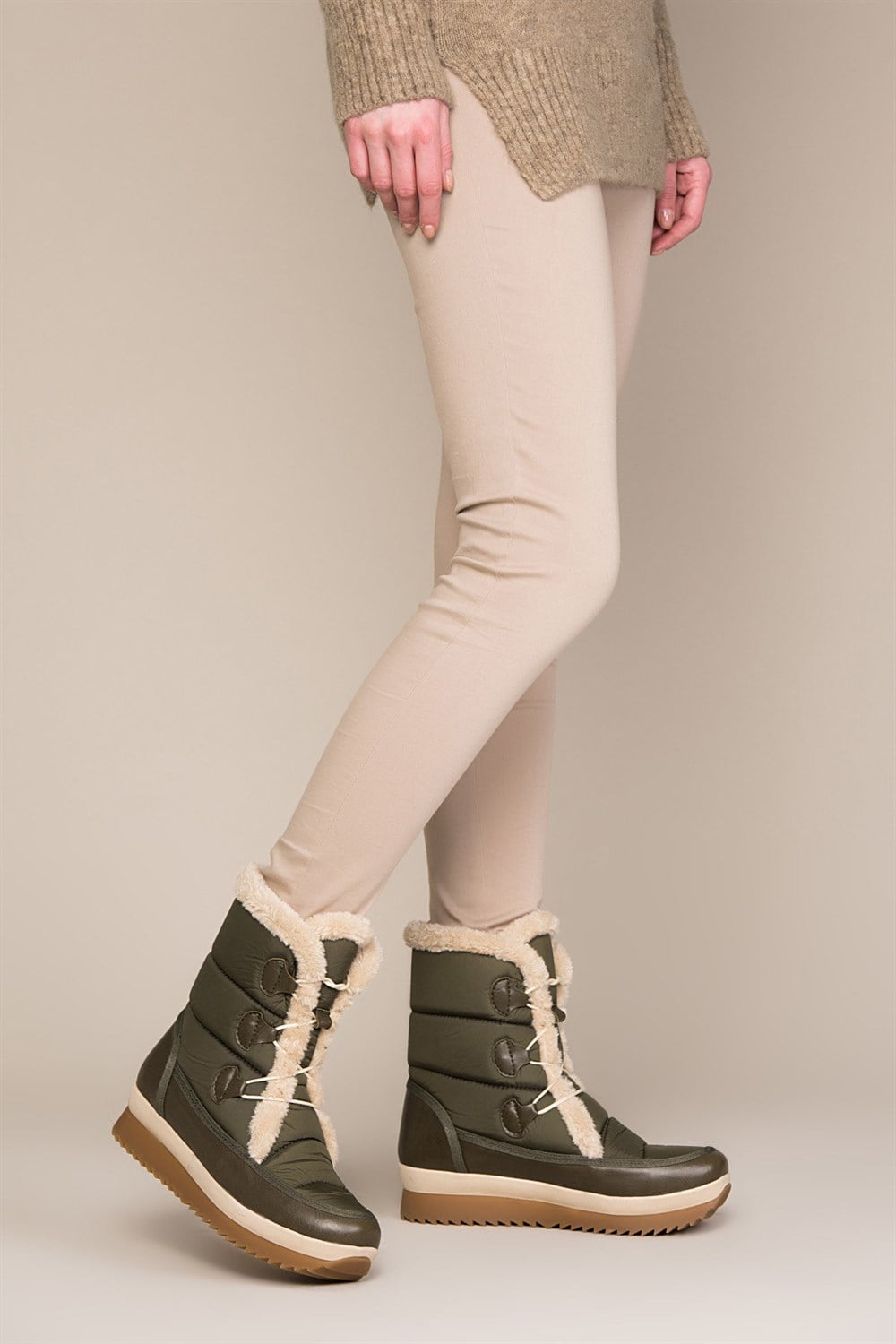 Fox Shoes Haki Kadın Bot C476020304