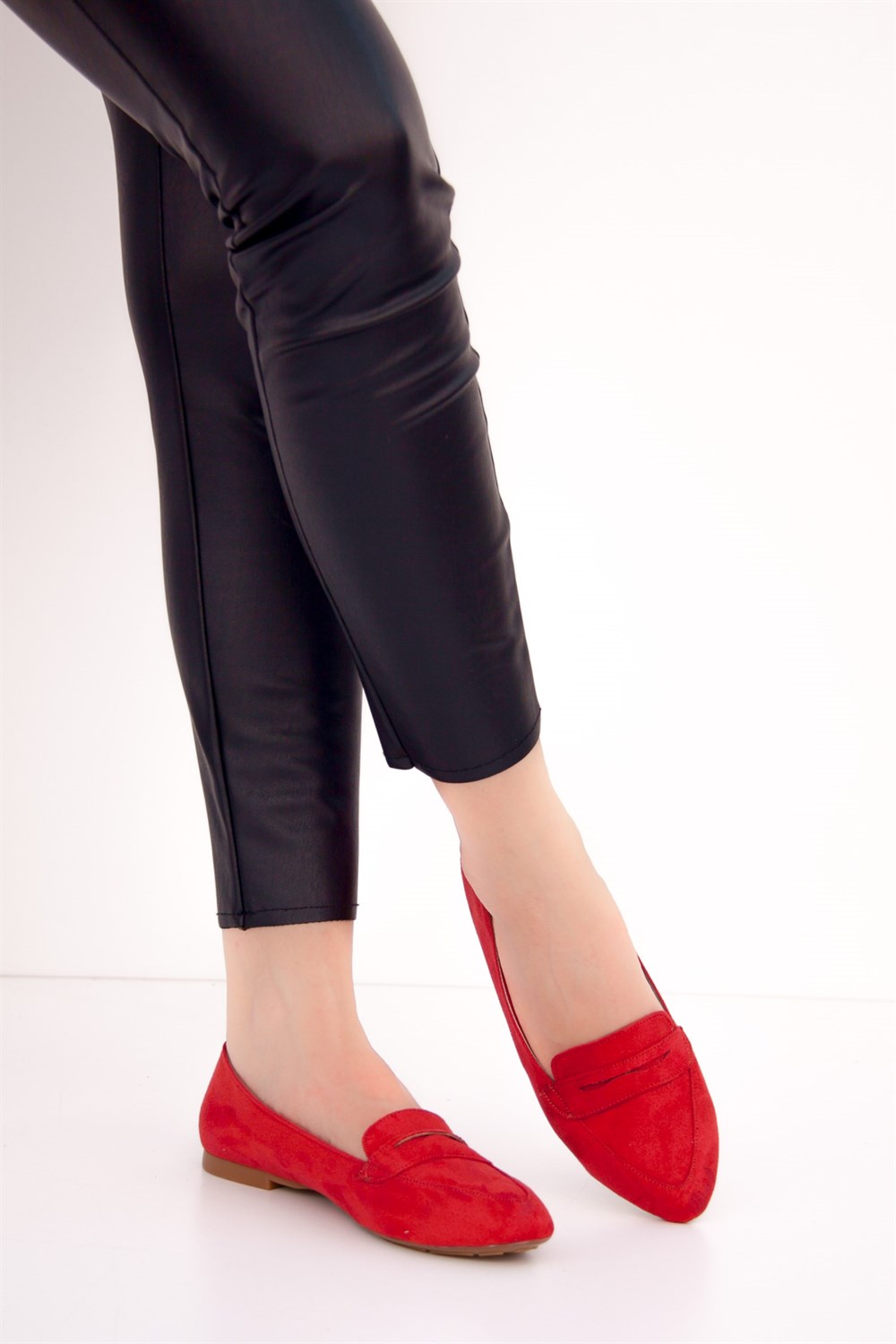 Fox Shoes Kırmızı Kadın Babet D290092602