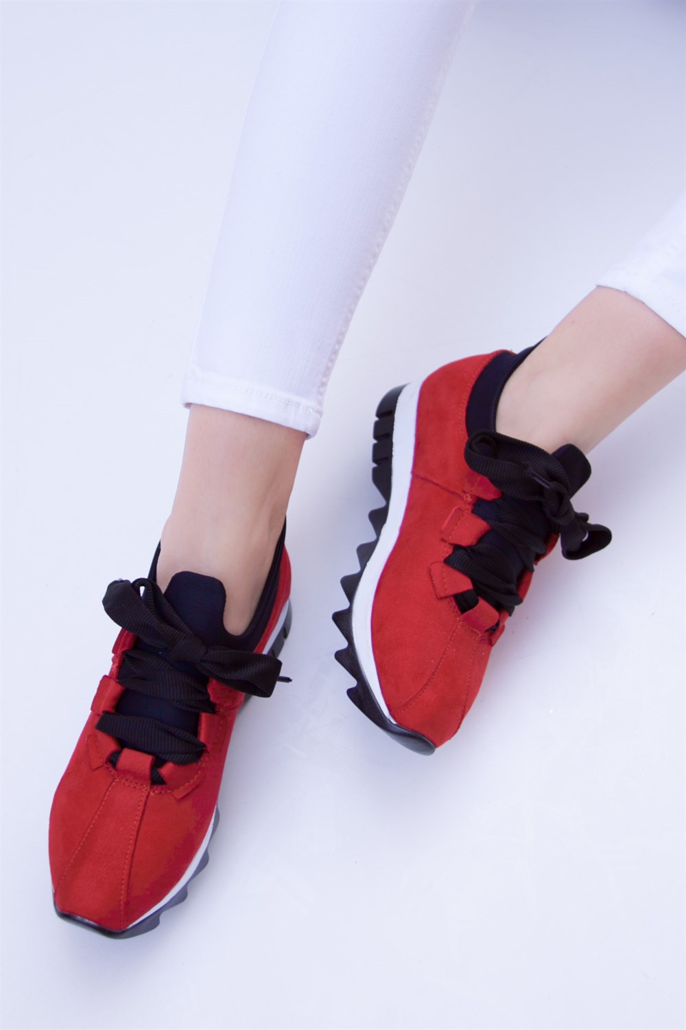 Fox Shoes Kırmızı Kadın Sneakers D425180202