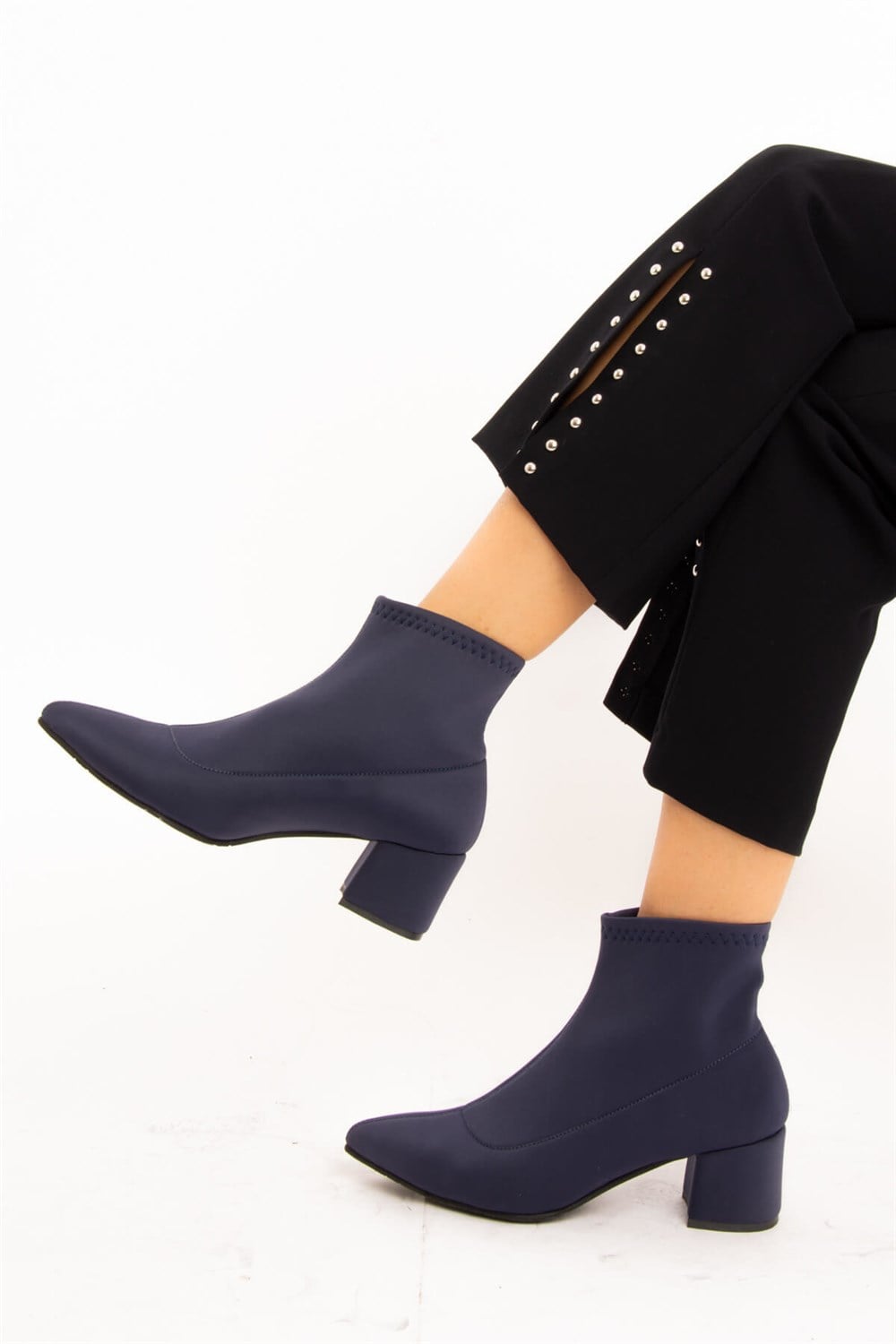 Fox Shoes Lacivert Kadın Bot E940208304