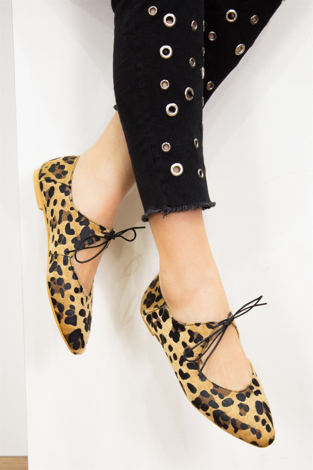 Fox Shoes Leopar Kadın Ayakkabı D430706202