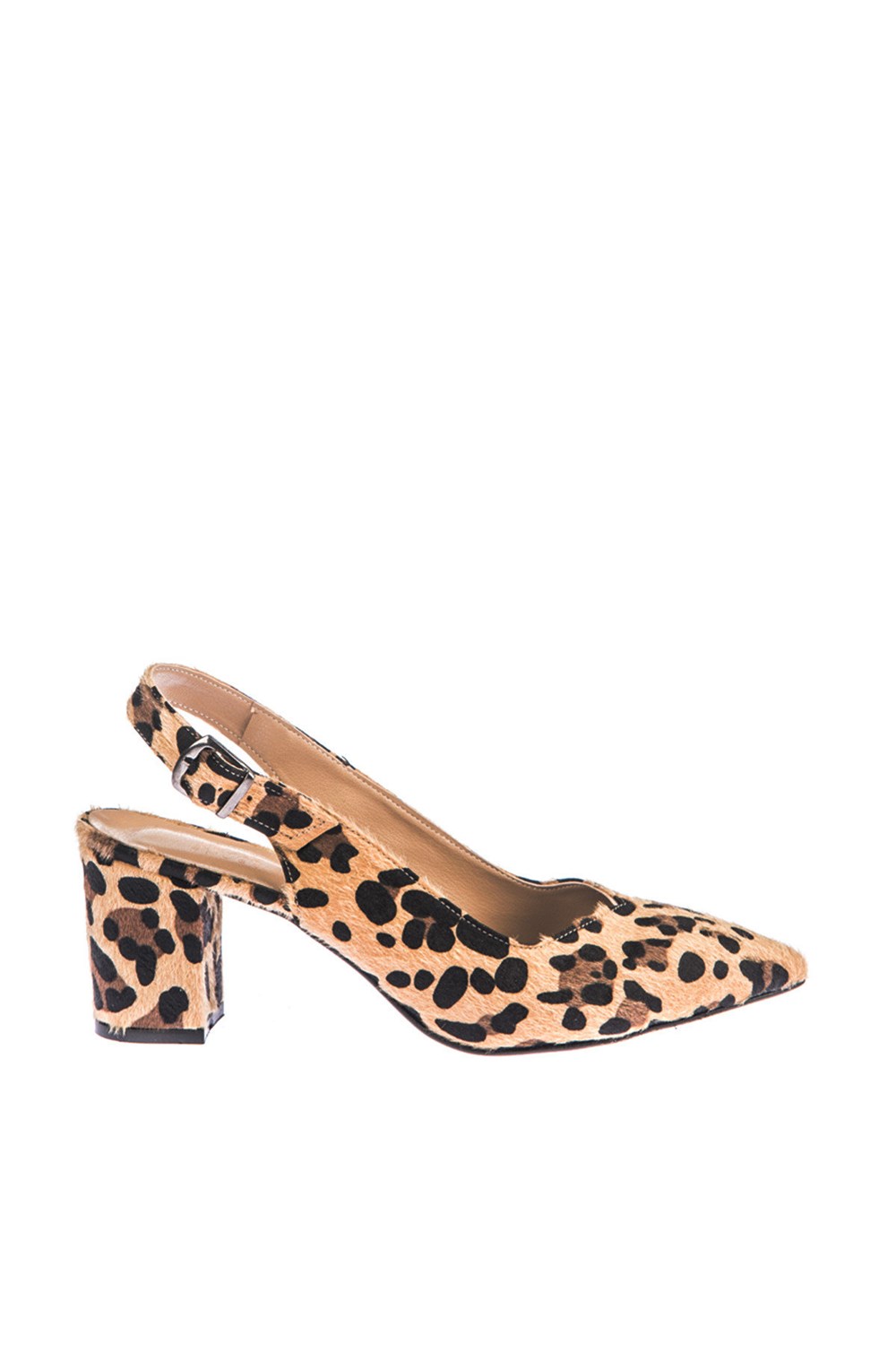 Fox Shoes Leopar Kadın Topuklu Ayakkabı B922922002