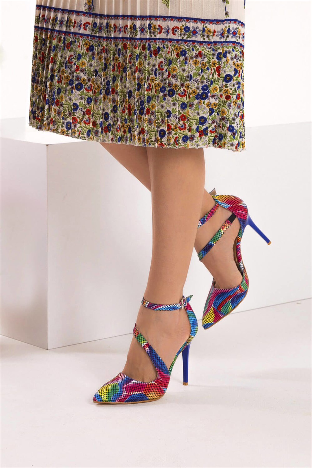 Fox Shoes Multi Kadın Topuklu Ayakkabı D340089707
