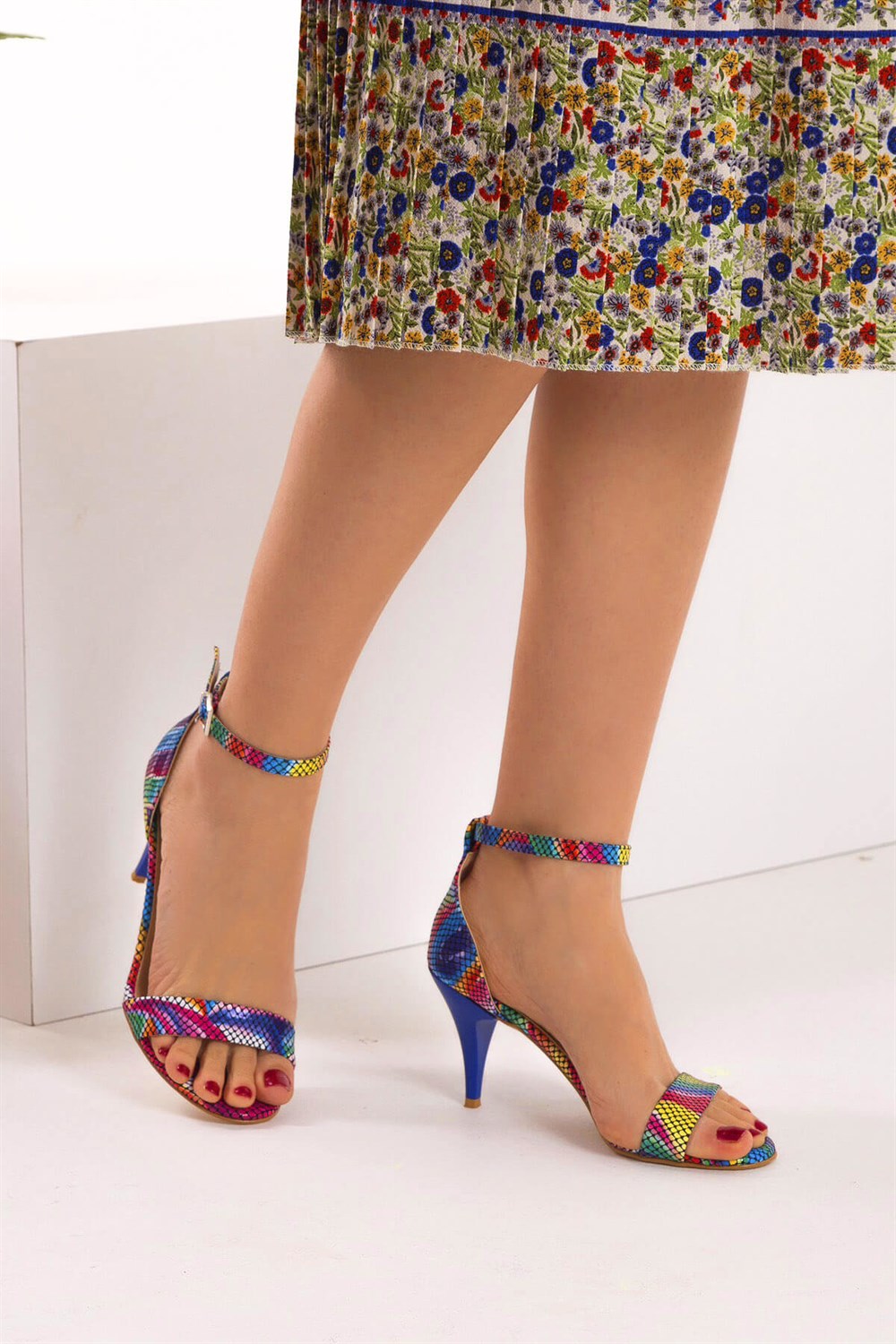 Fox Shoes Multi Kadın Topuklu Ayakkabı D340040007