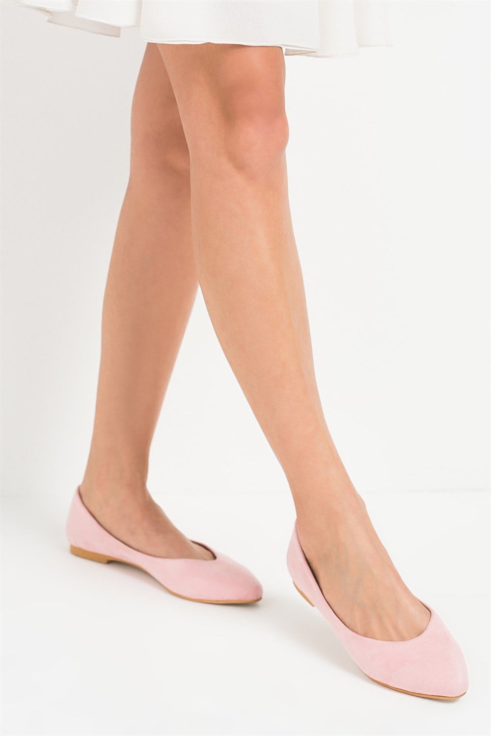 Fox Shoes Pembe Kadın Babet D726460402
