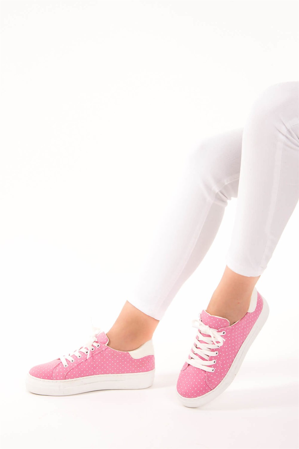 Fox Shoes Pembe/Beyaz Kadın Sneakers D270561505