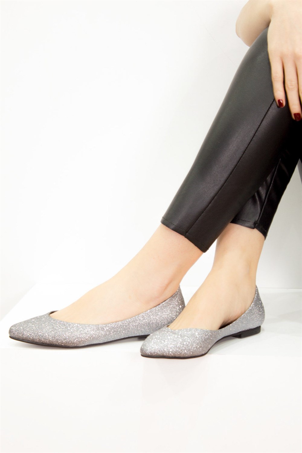 Fox Shoes Platin Kadın Babet D726460446