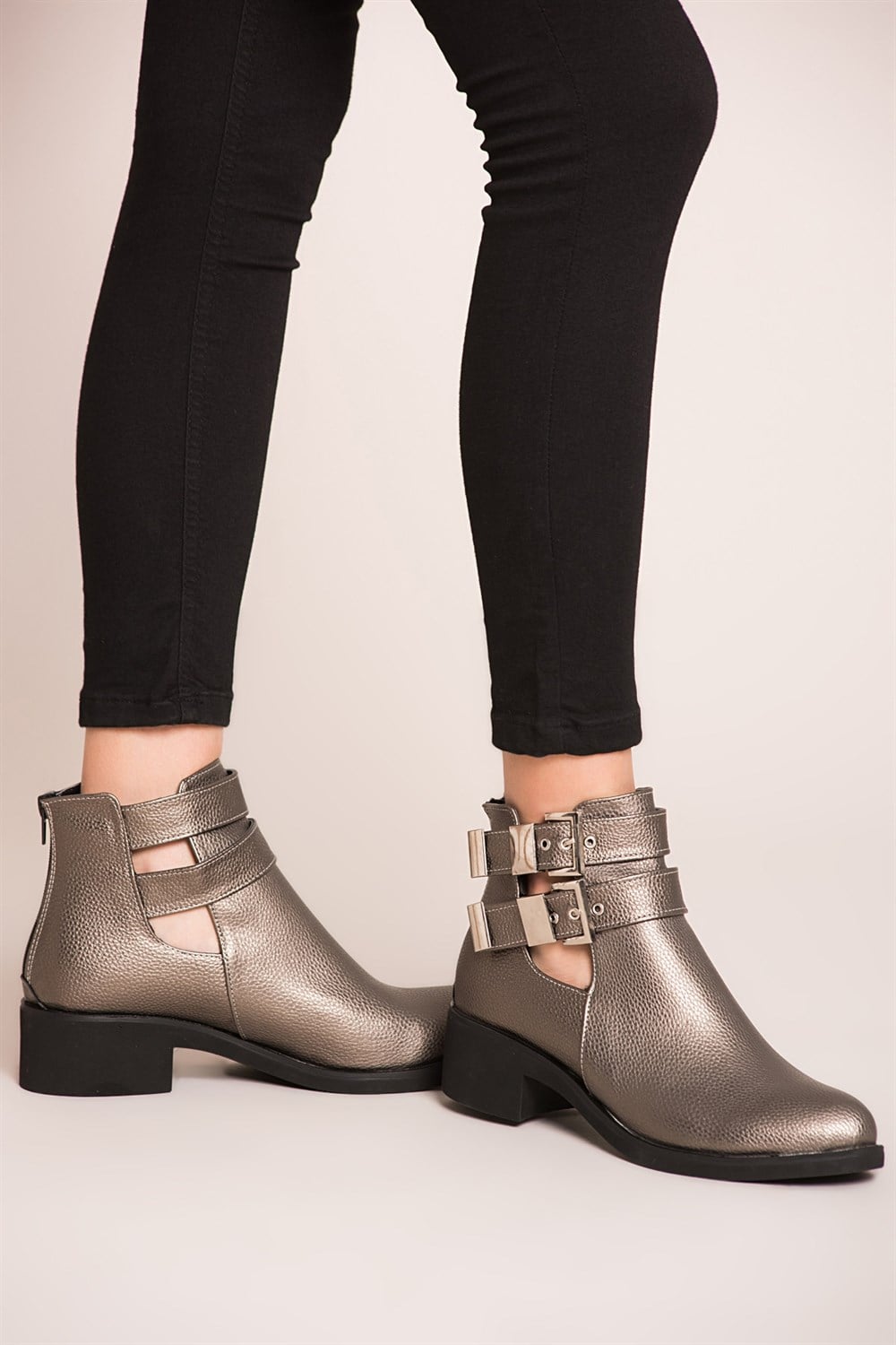 Fox Shoes Platin Kadın Bot C641051809
