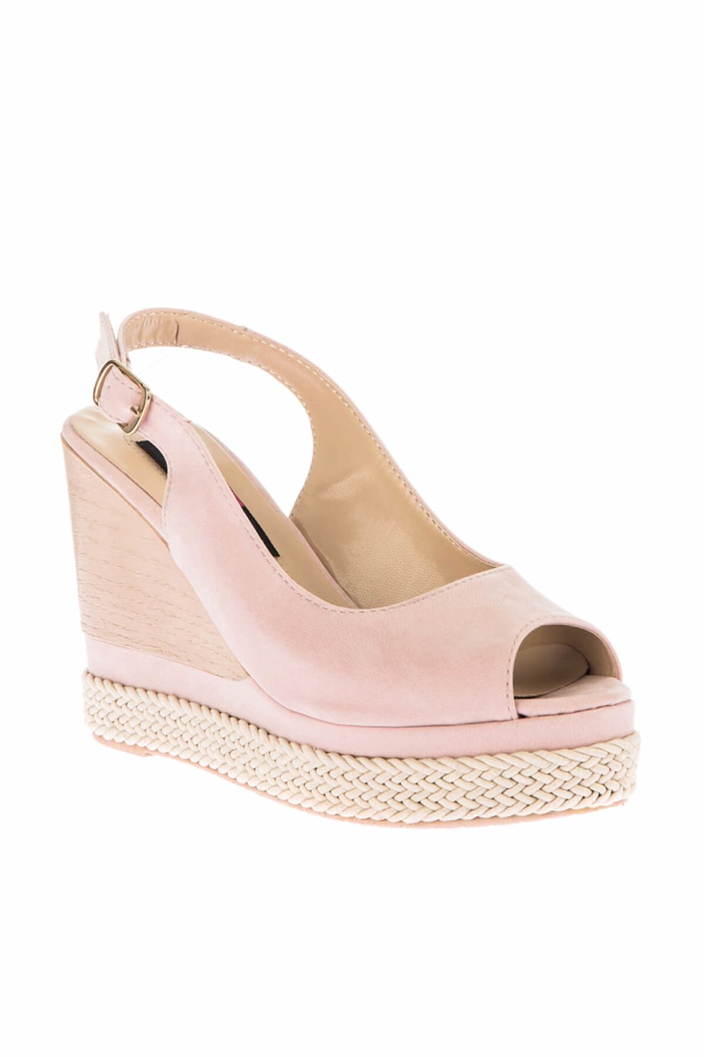 Fox Shoes Pudra Kadın Dolgu Topuklu Ayakkabı D588150102