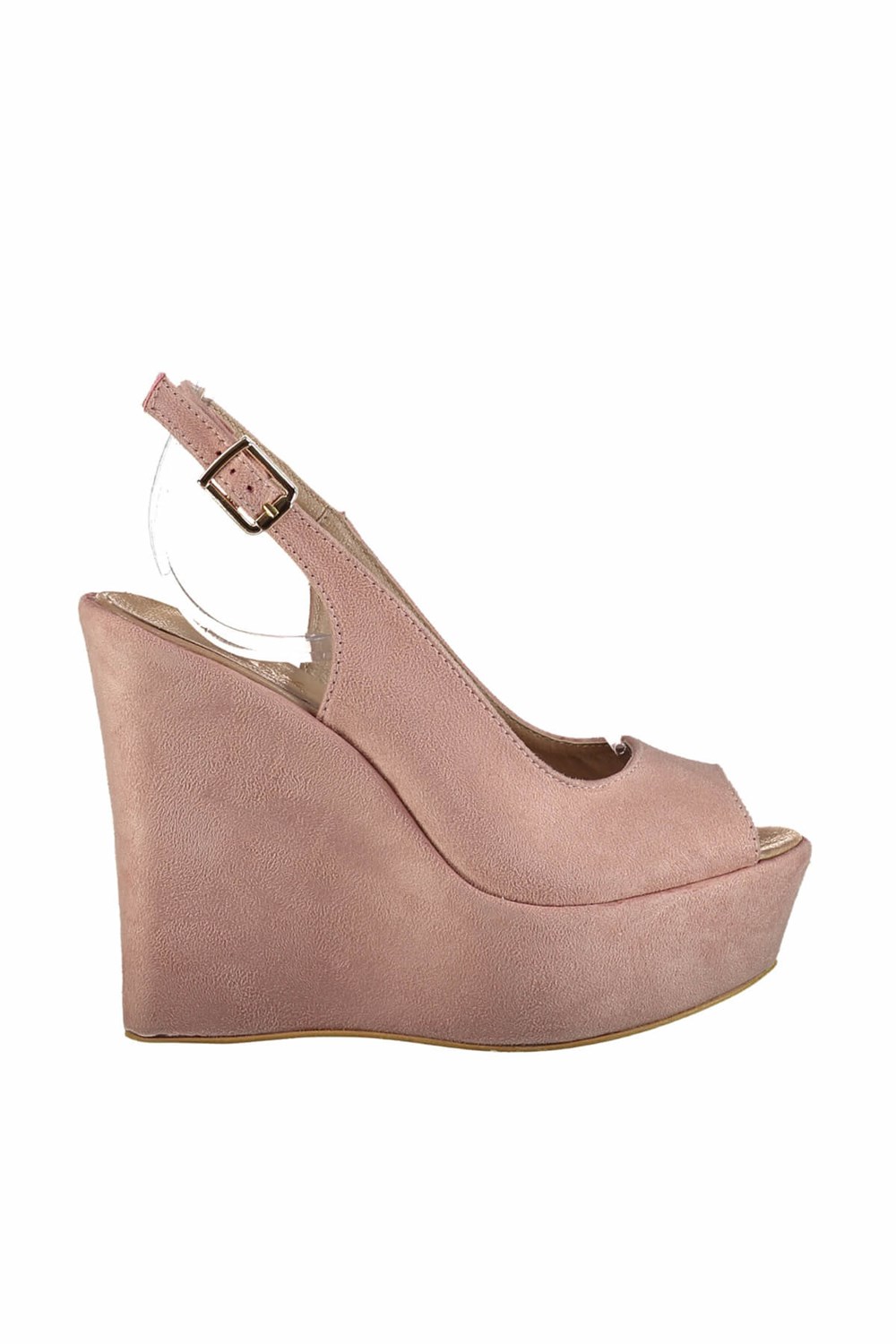 Fox Shoes Pudra Kadın Dolgu Topuklu Ayakkabı D459808002