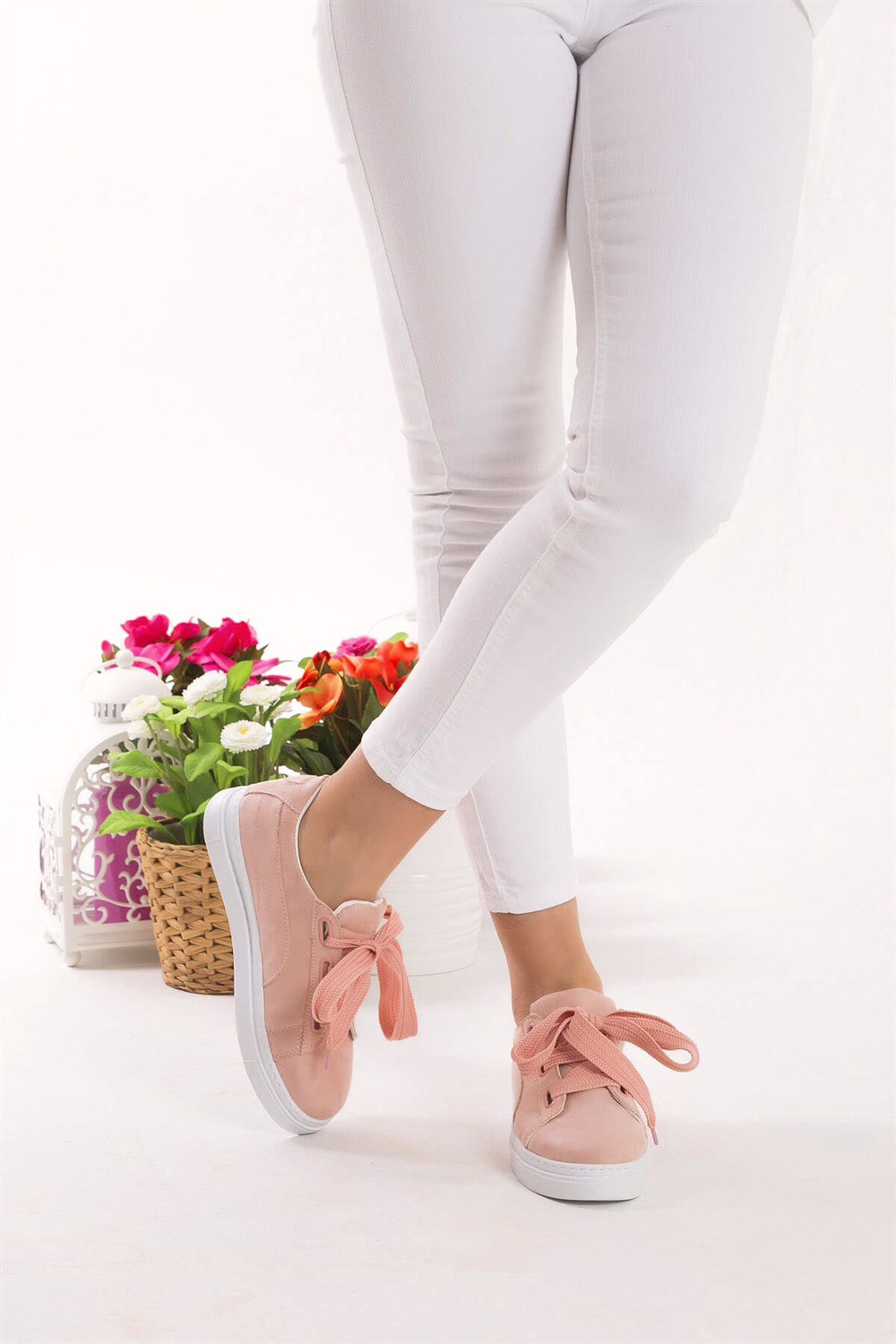 Fox Shoes Pudra Kadın Sneakers D270330802