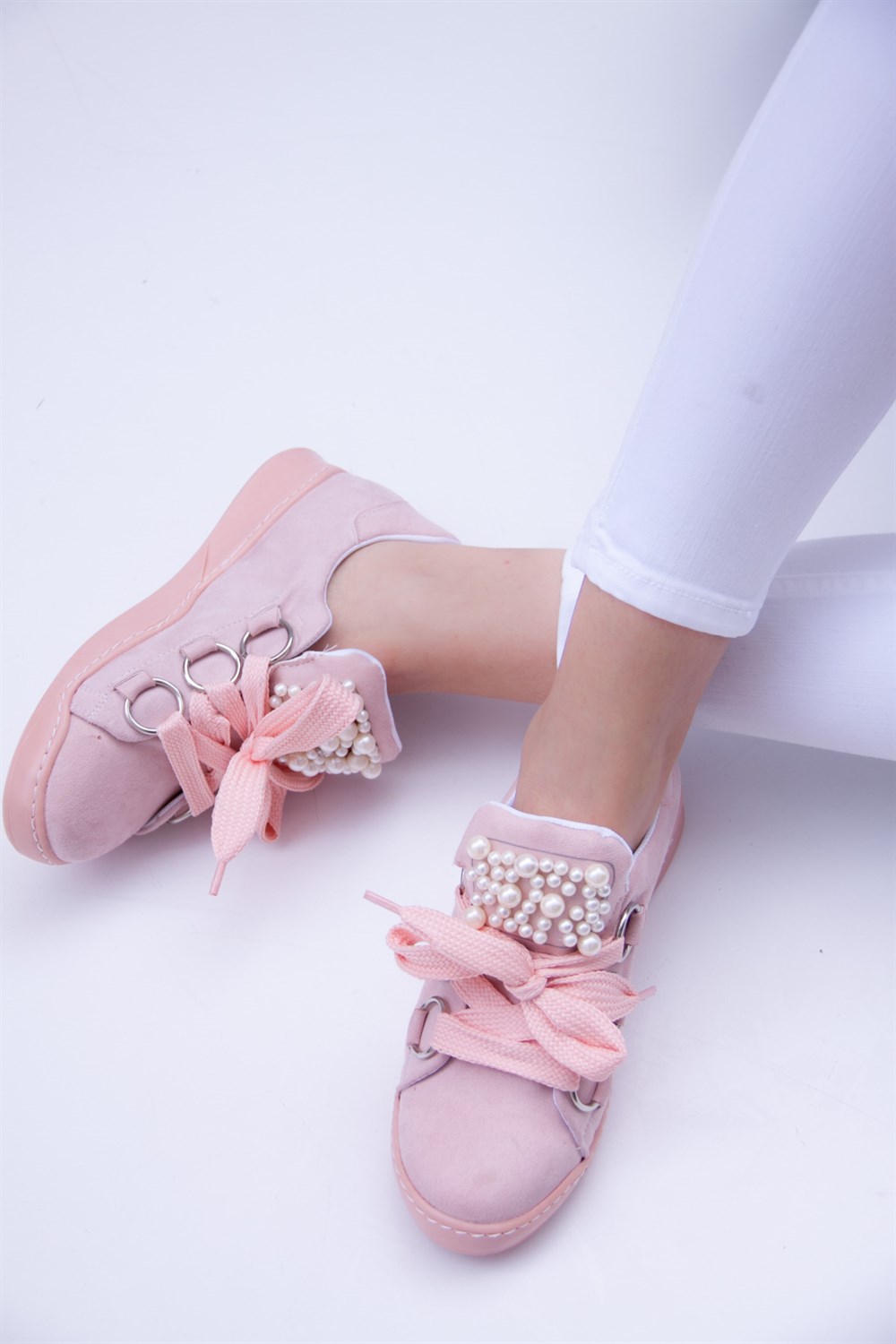 Fox Shoes Pudra Kadın Sneakers D615760502