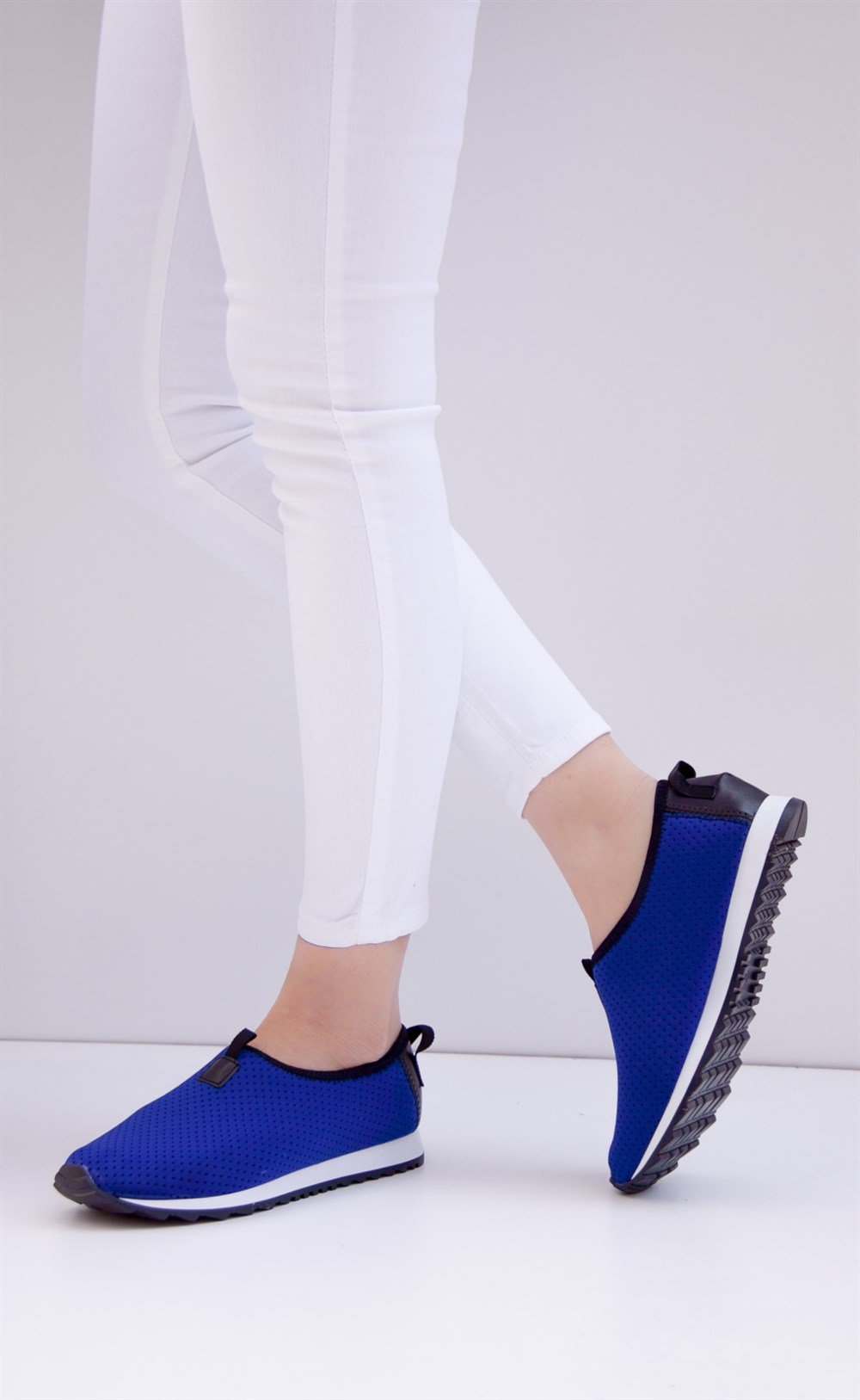 Fox Shoes Saks Mavi Kadın Ayakkabı D410250202