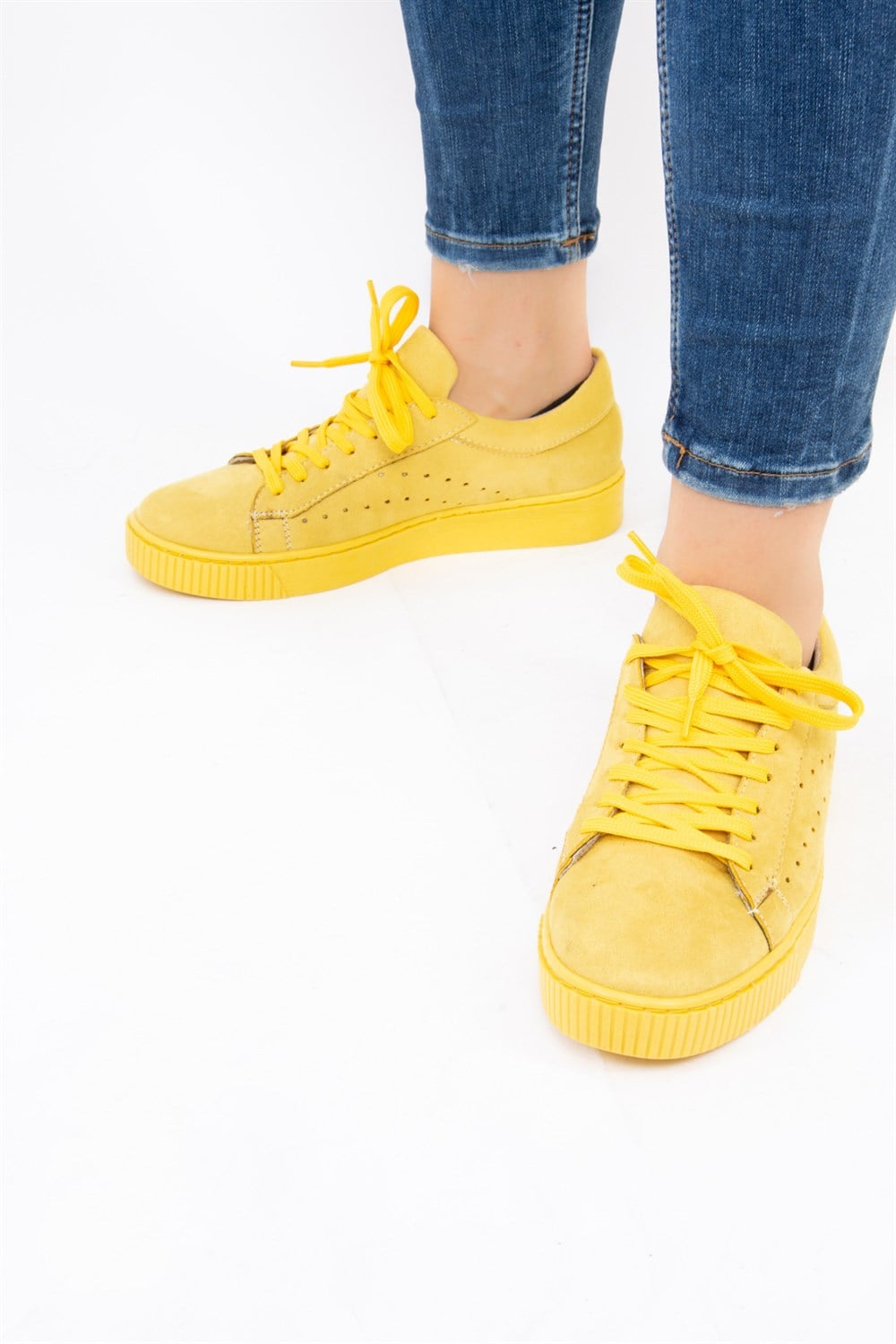 Fox Shoes Sarı Kadın Sneakers F947701002