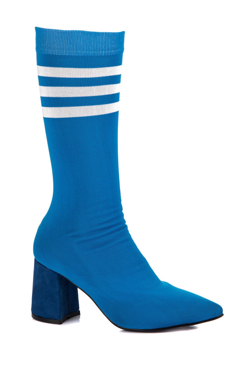 Fox Shoes Sax/Beyaz Kadın Bot C340116804