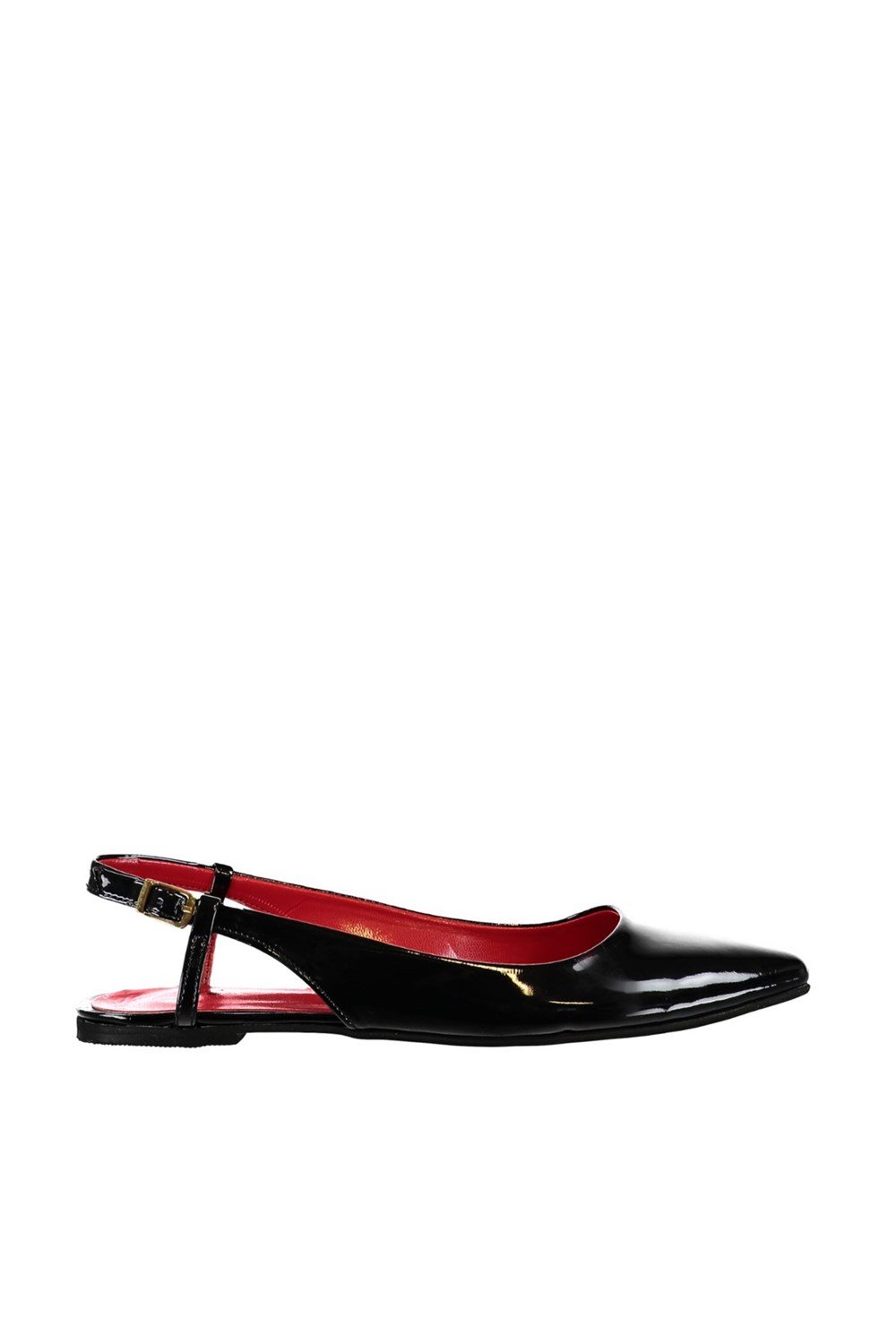 Fox Shoes Siyah Kadın Babet B430281508