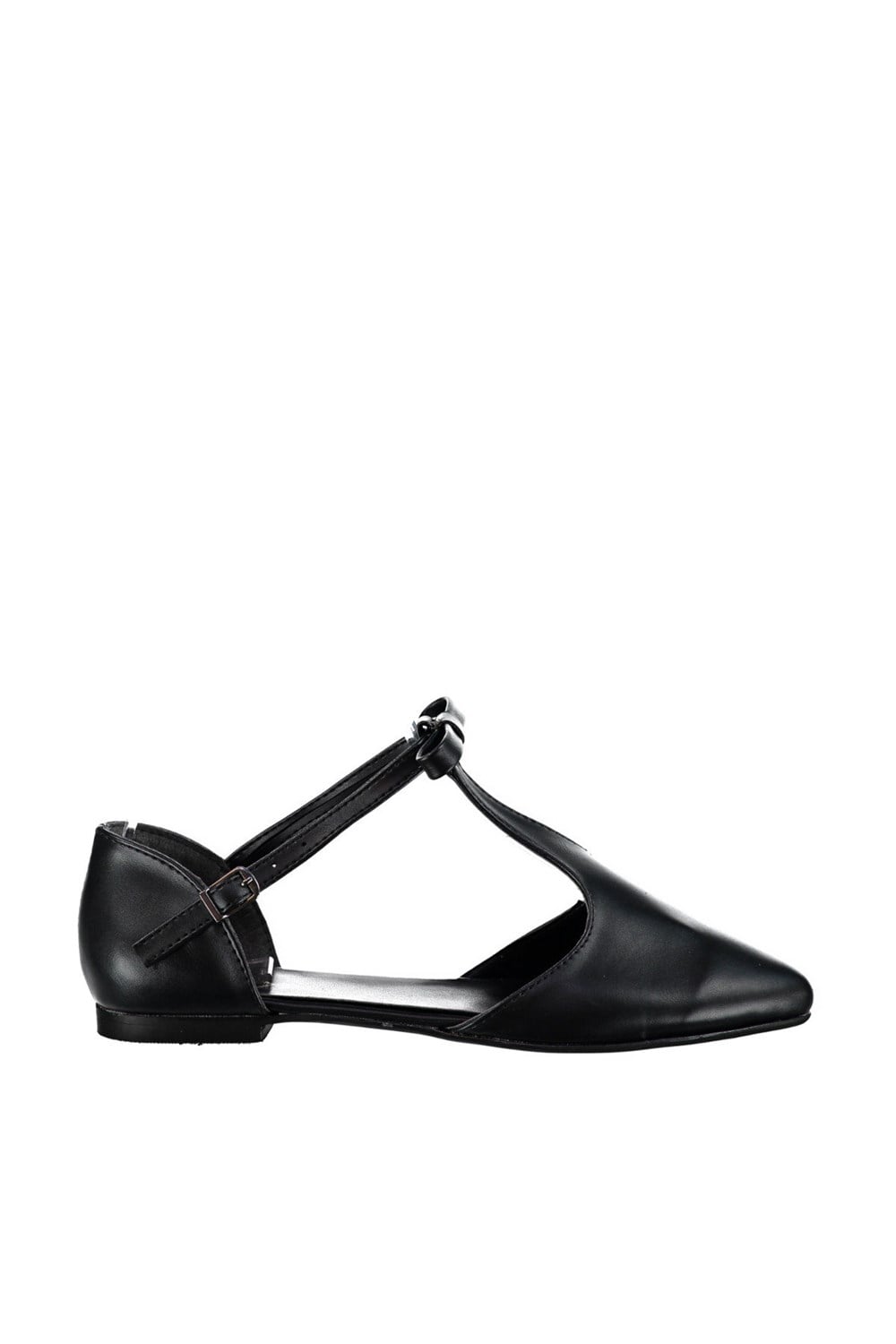 Fox Shoes Siyah Kadın Babet D726461709
