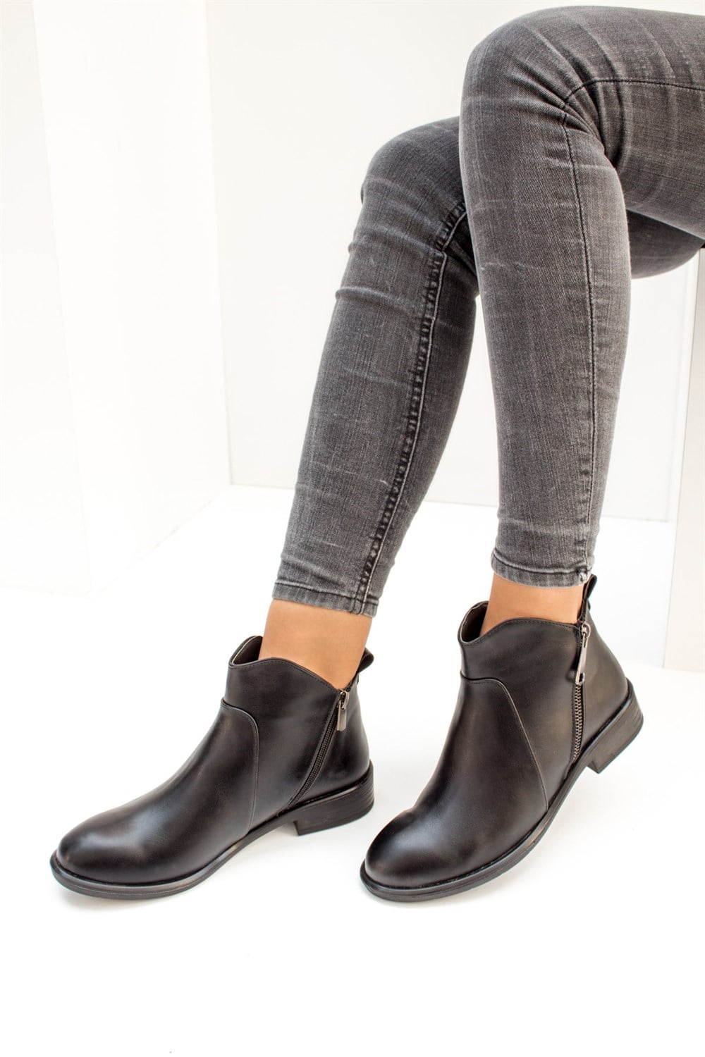 Fox Shoes Siyah Kadın Bot C518202409