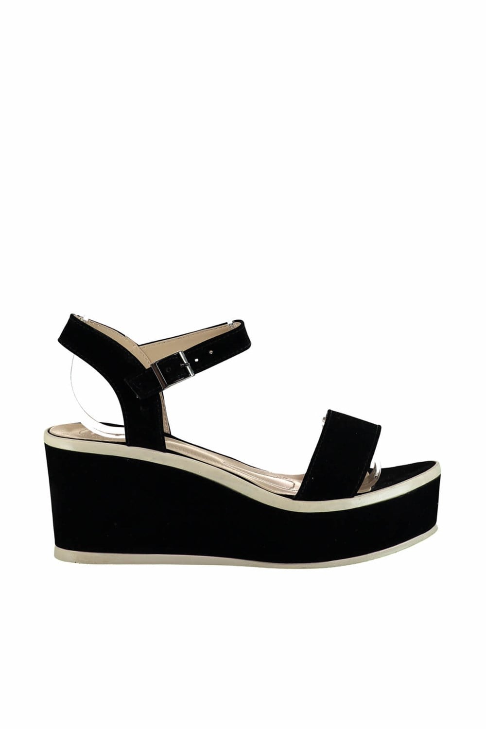 Fox Shoes Siyah Kadın Dolgu Topuklu Ayakkabı D588140302