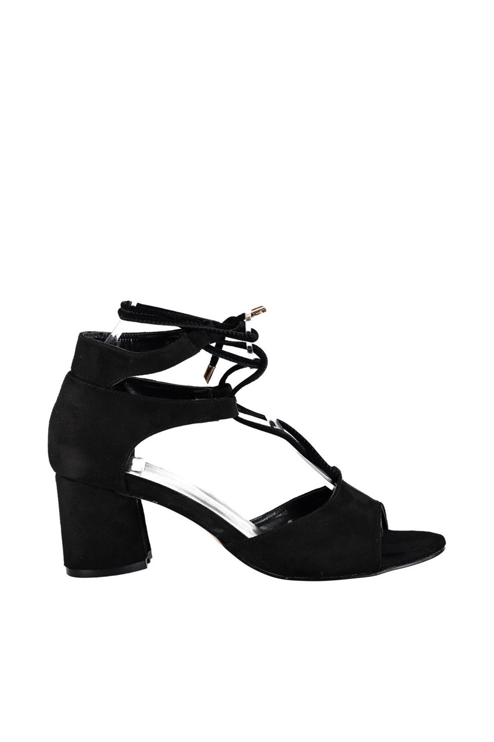 Fox Shoes Siyah Kadın Topuklu Ayakkabı D404132302