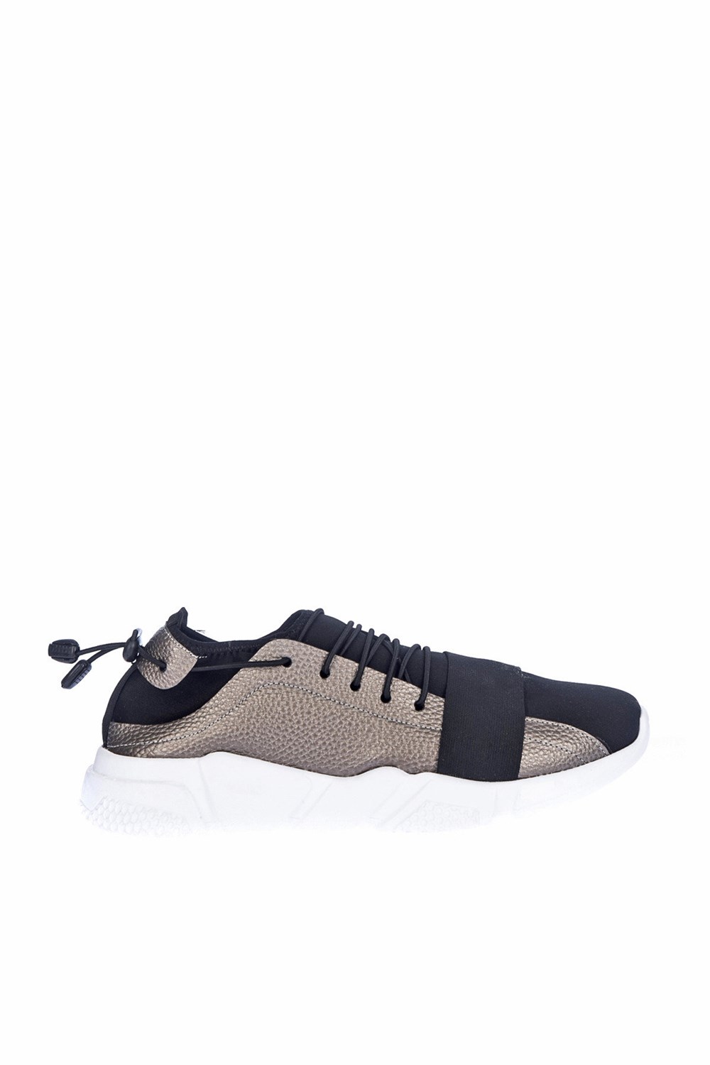 Fox Shoes Siyah/Platin Kadın Sneakers D563827509