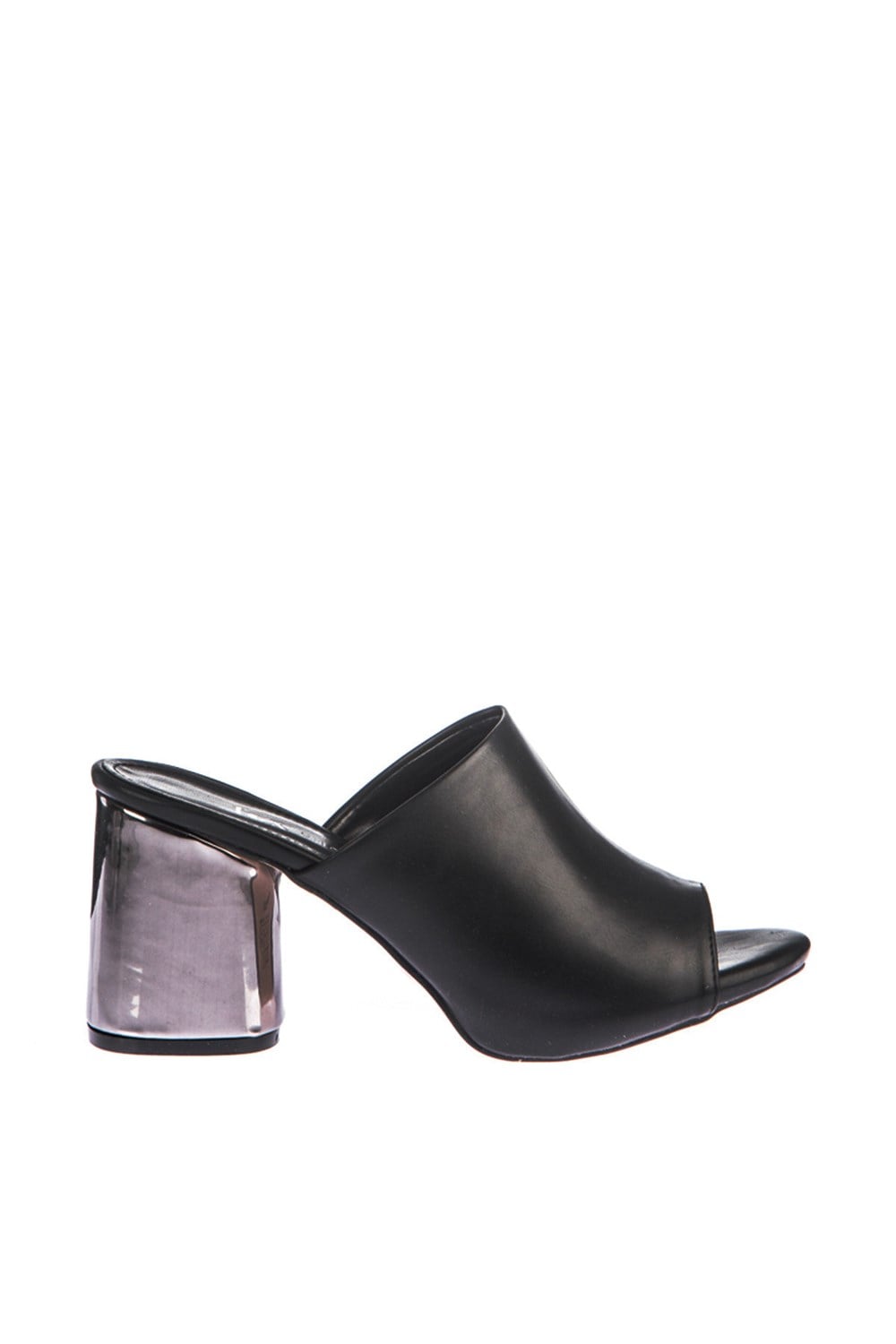 Fox Shoes Siyah/Platin Kadın Terlik D518198809