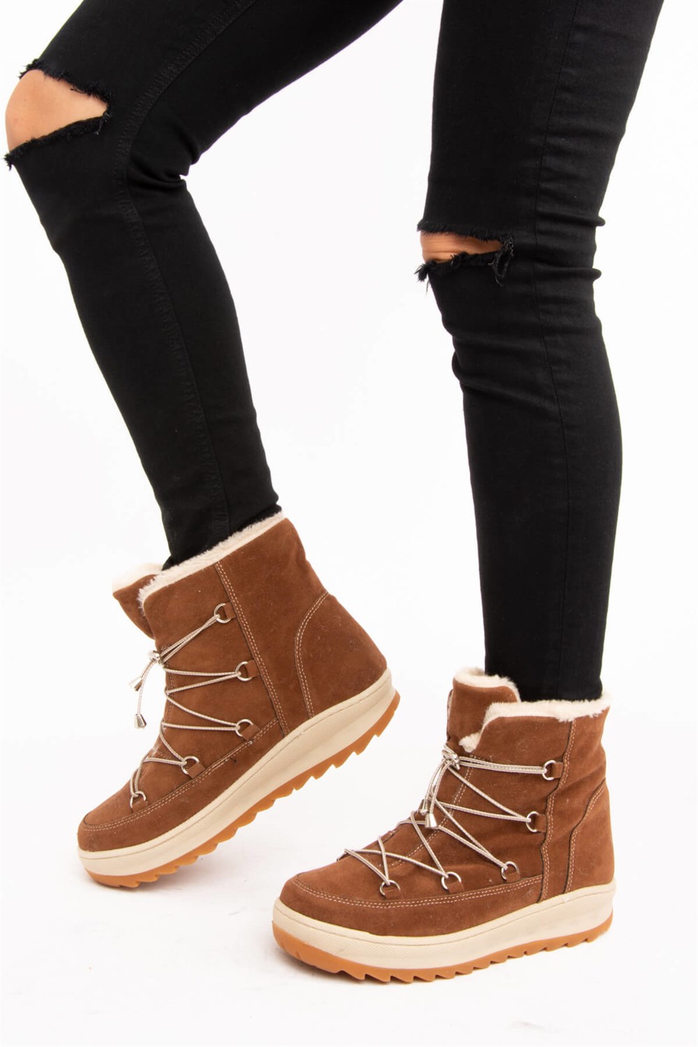 Fox Shoes Taba Kadın Bot E476031002