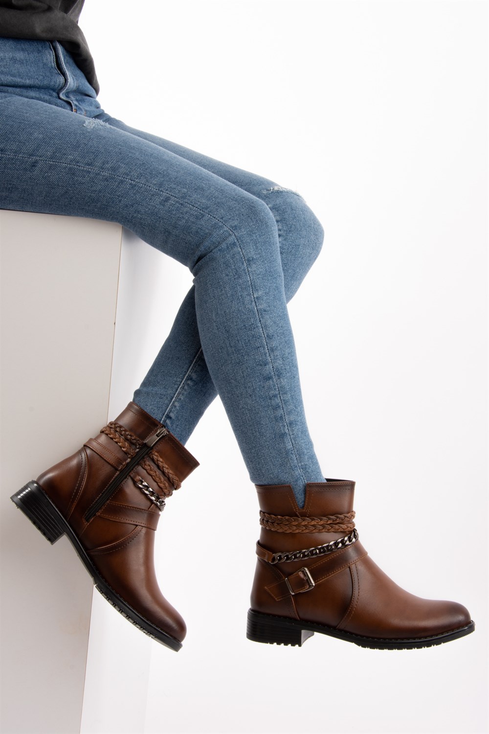 Fox Shoes Taba Kadın Bot E490001309