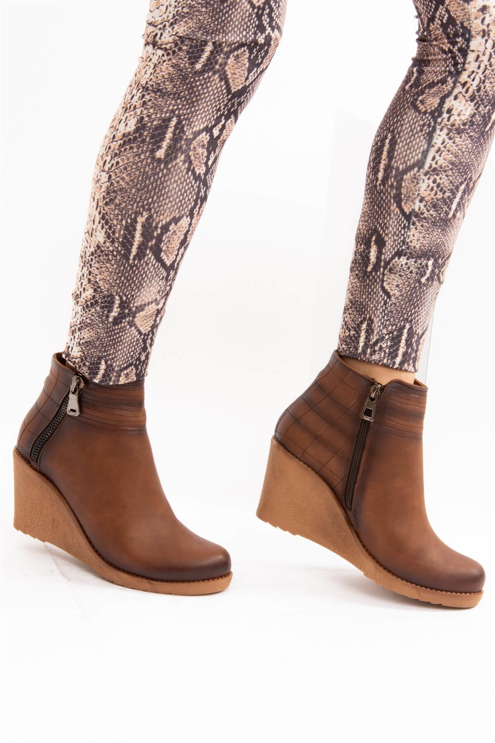 Fox Shoes Taba Kadın Bot E674320309