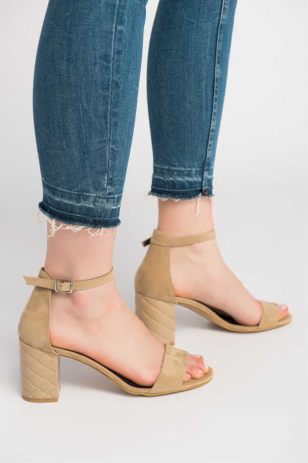 Fox Shoes Ten Kadın Topuklu Ayakkabı D854620002