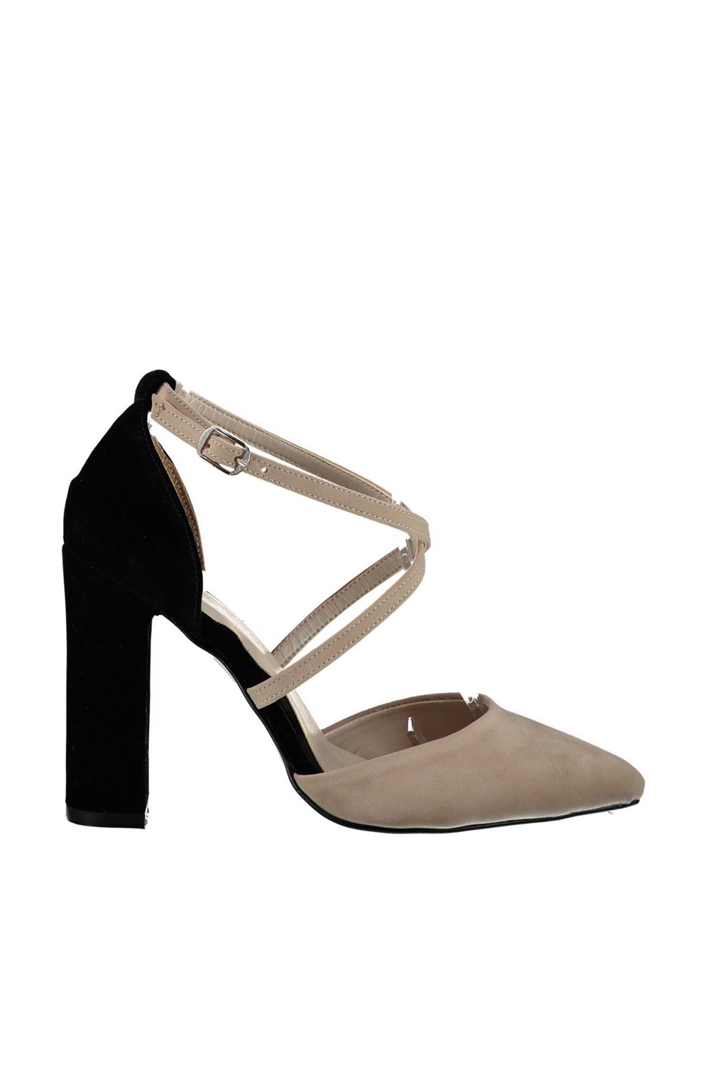 Fox Shoes Ten/Siyah Kadın Topuklu Ayakkabı D654054702