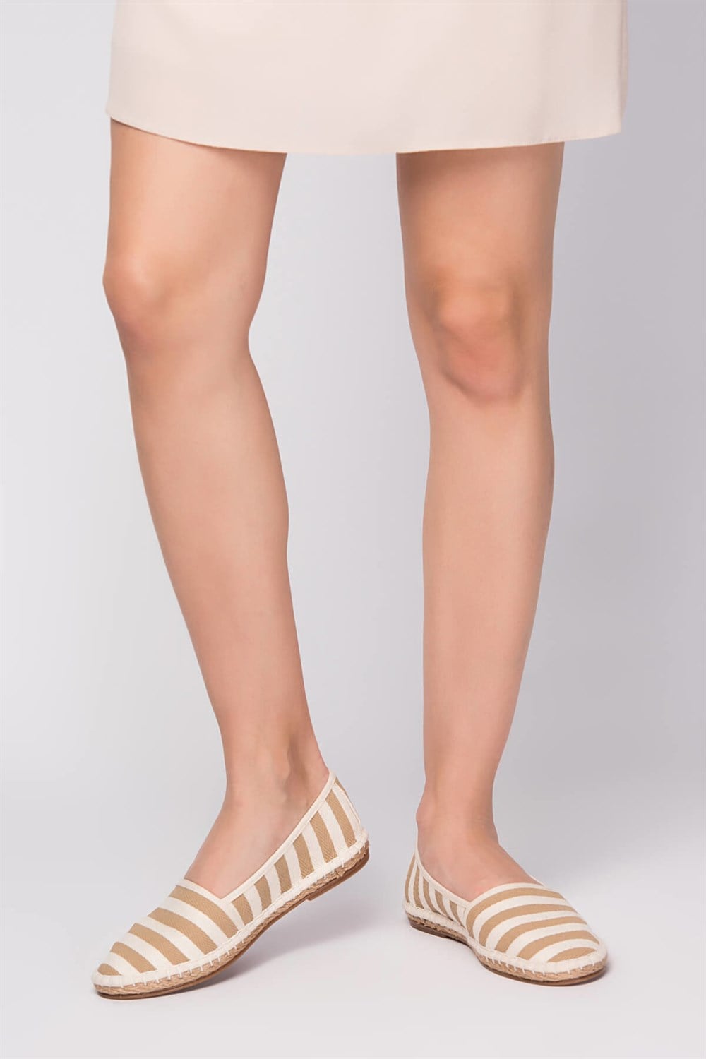 Fox Shoes Vizon Kadın Ayakkabı D587954505