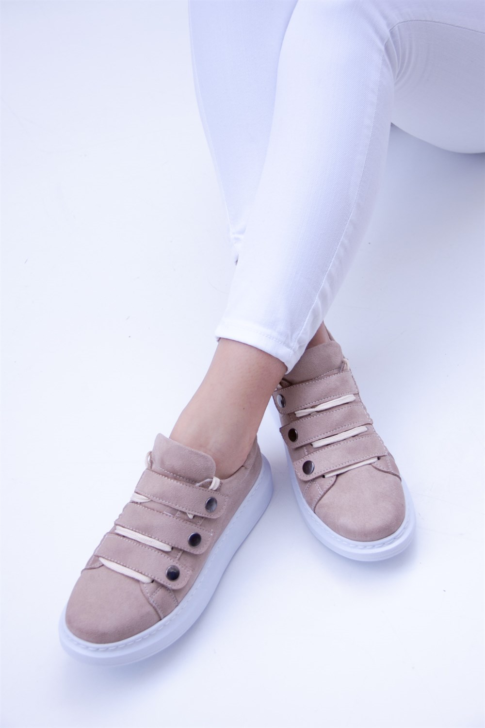Fox Shoes Vizon Kadın Sneakers D615677002